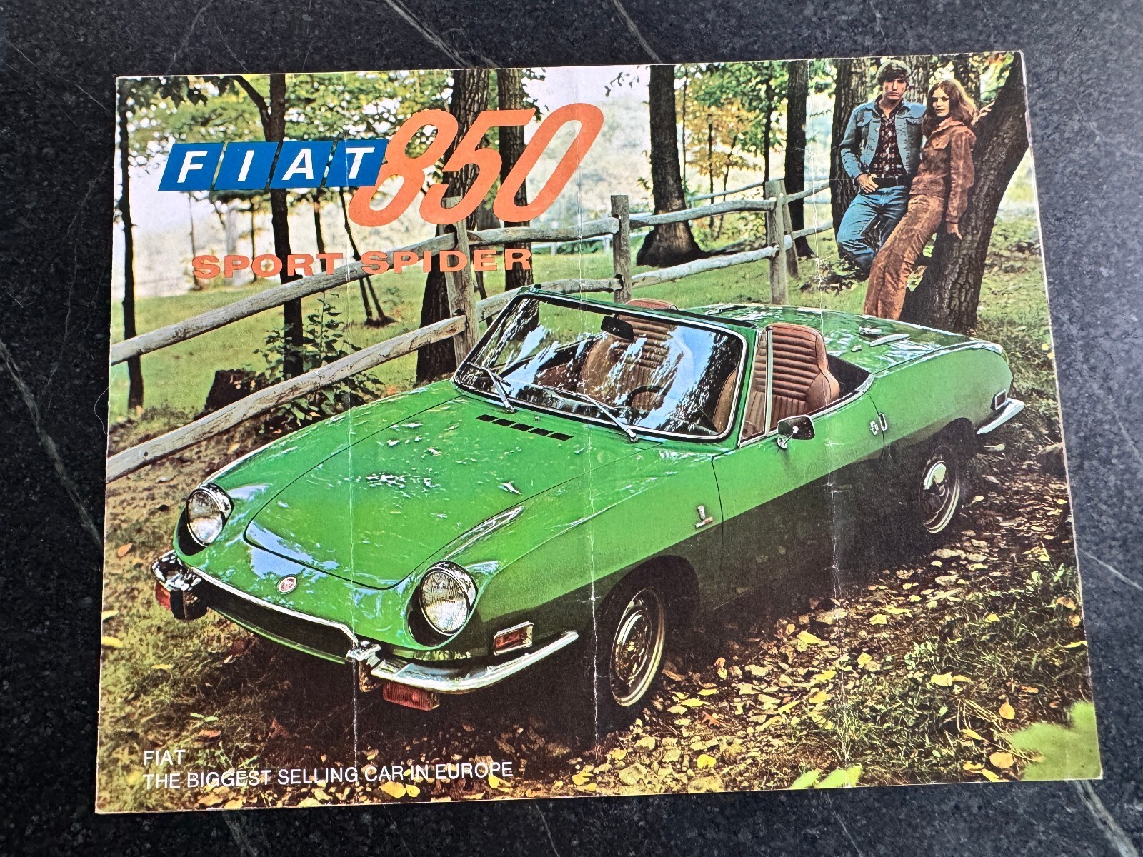 Vintage Fiat 850 Sport Spider Sales Brochure