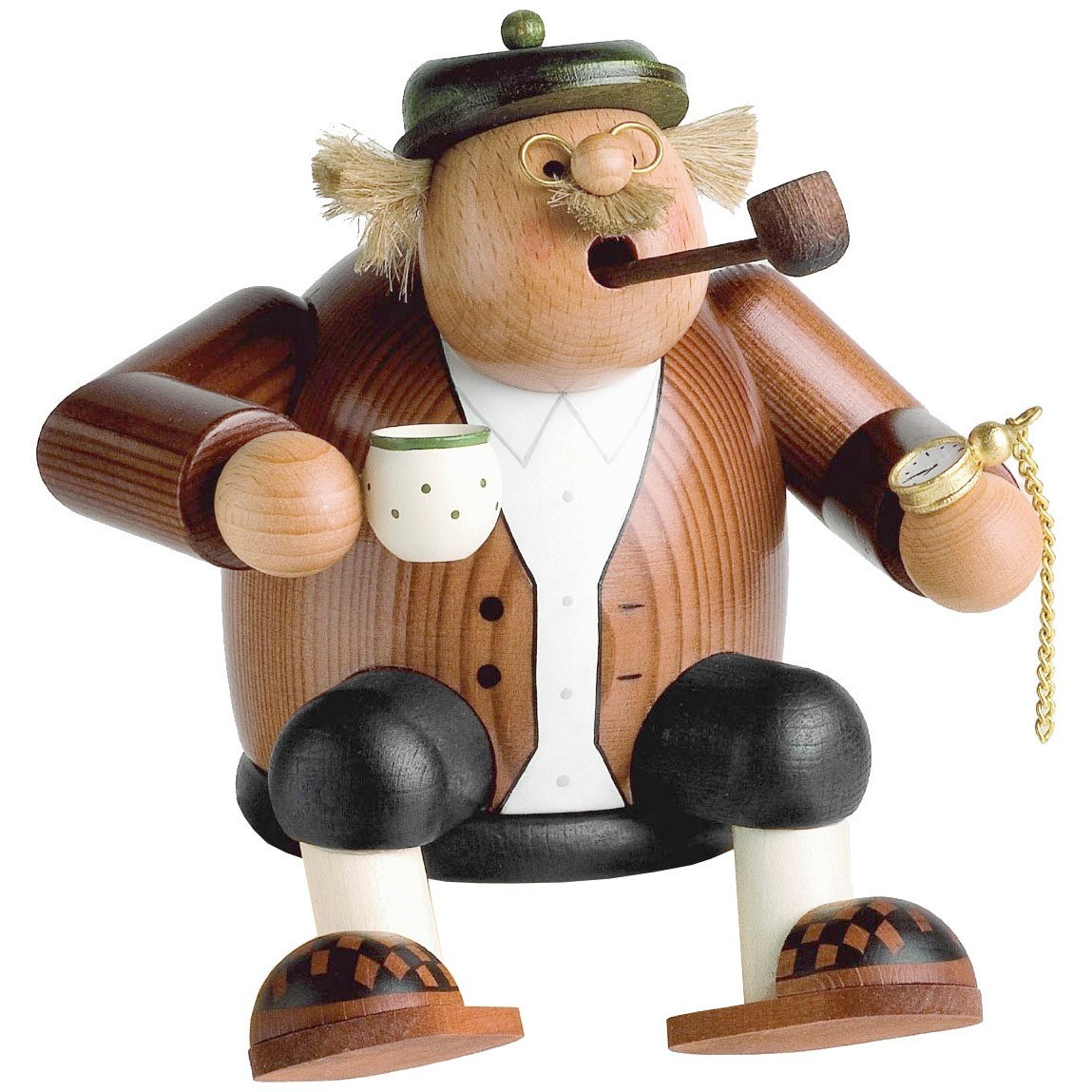 Grandfather Sitting German Incense Smoker | 6.3 Inches