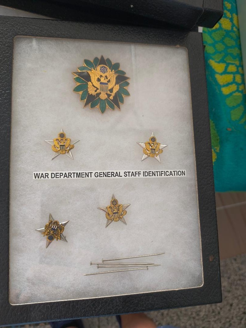 Vintage Army War Department General Staff Identification Badge Set NS Meyer 22M