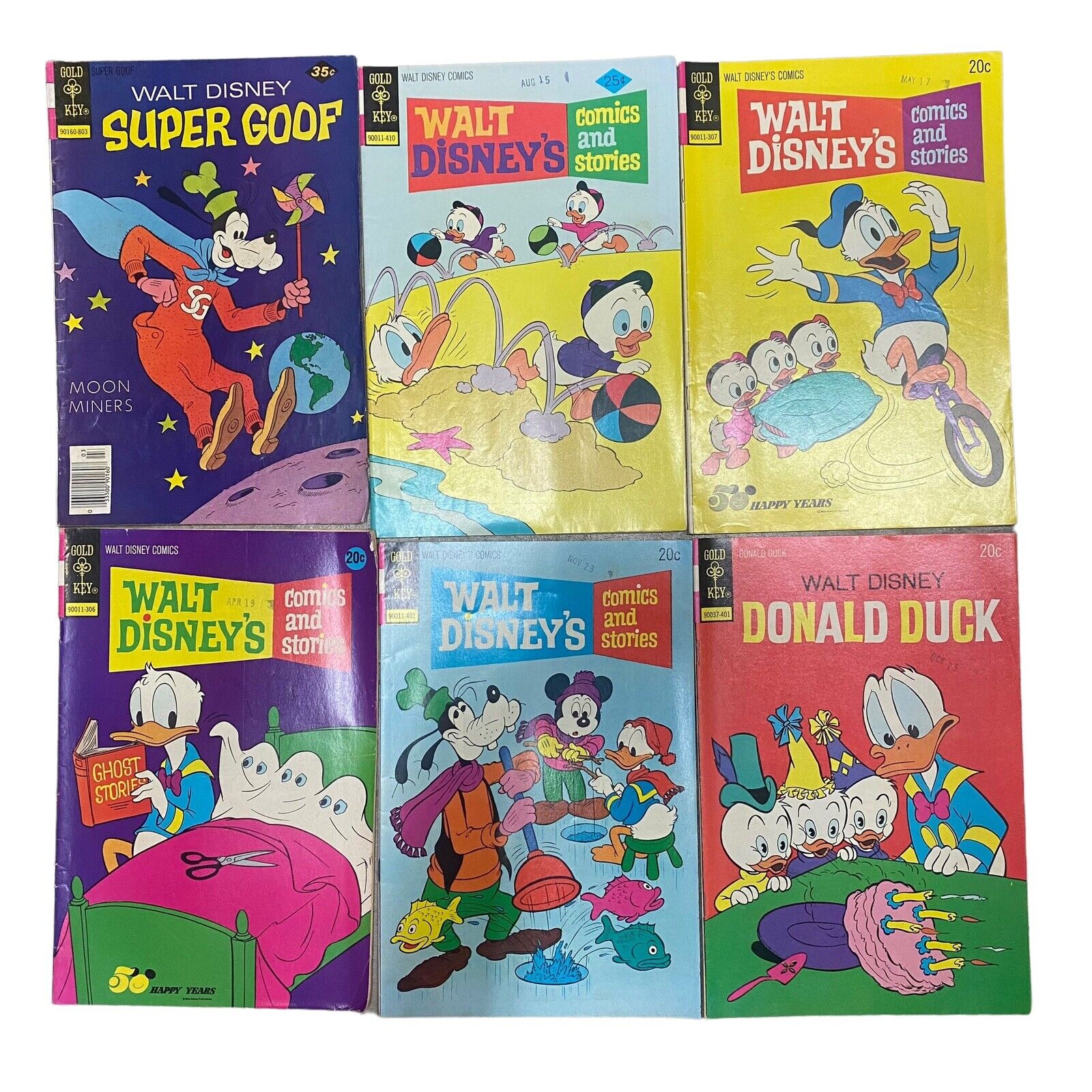 Vintage Gold Key Disney Comics Lot Of 35 Super Goof Duck Tales And More