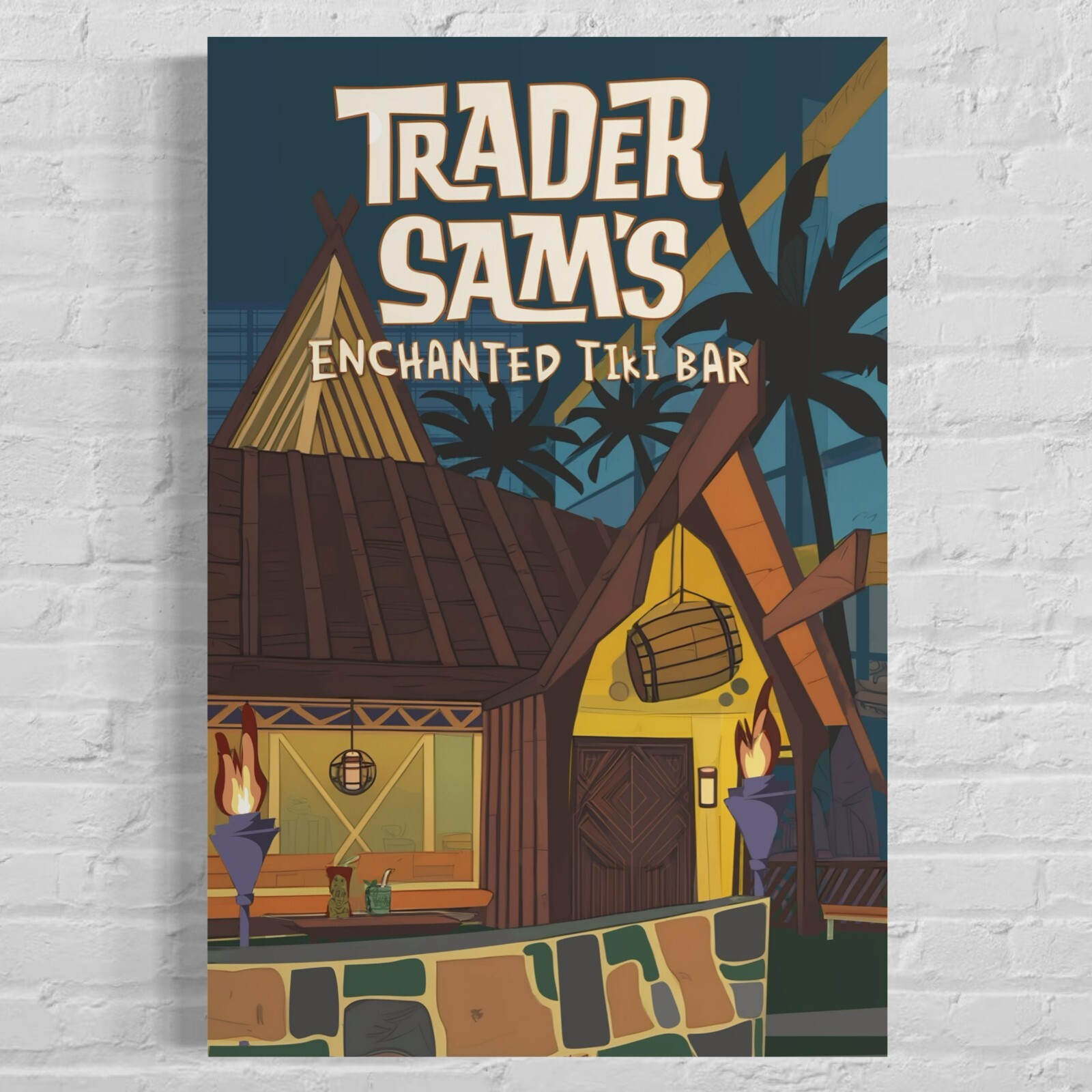 Trader Sam's Enchanted Tiki Bar Disneyland Hotel Poster Art- Disneyland