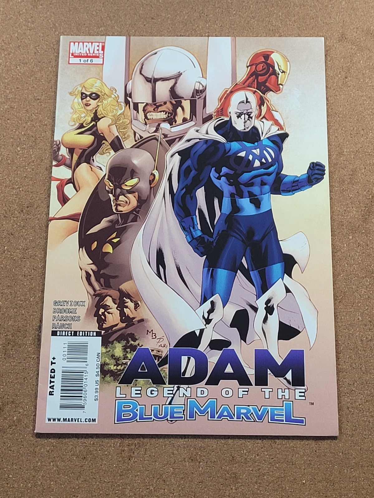 Adam: Legend of the Blue Marvel 1 1st Issue 1st Blue Marvel & Anti Man KEY ISSUE