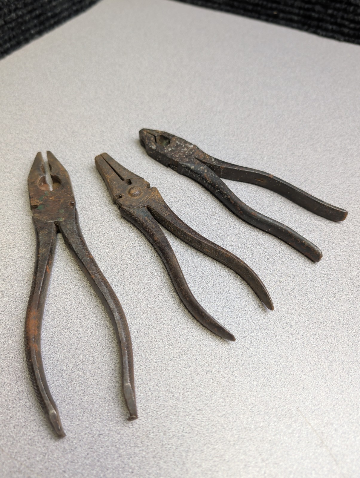 Vintage 3Pc Plier Lot Climbing Lineman Made In Germany