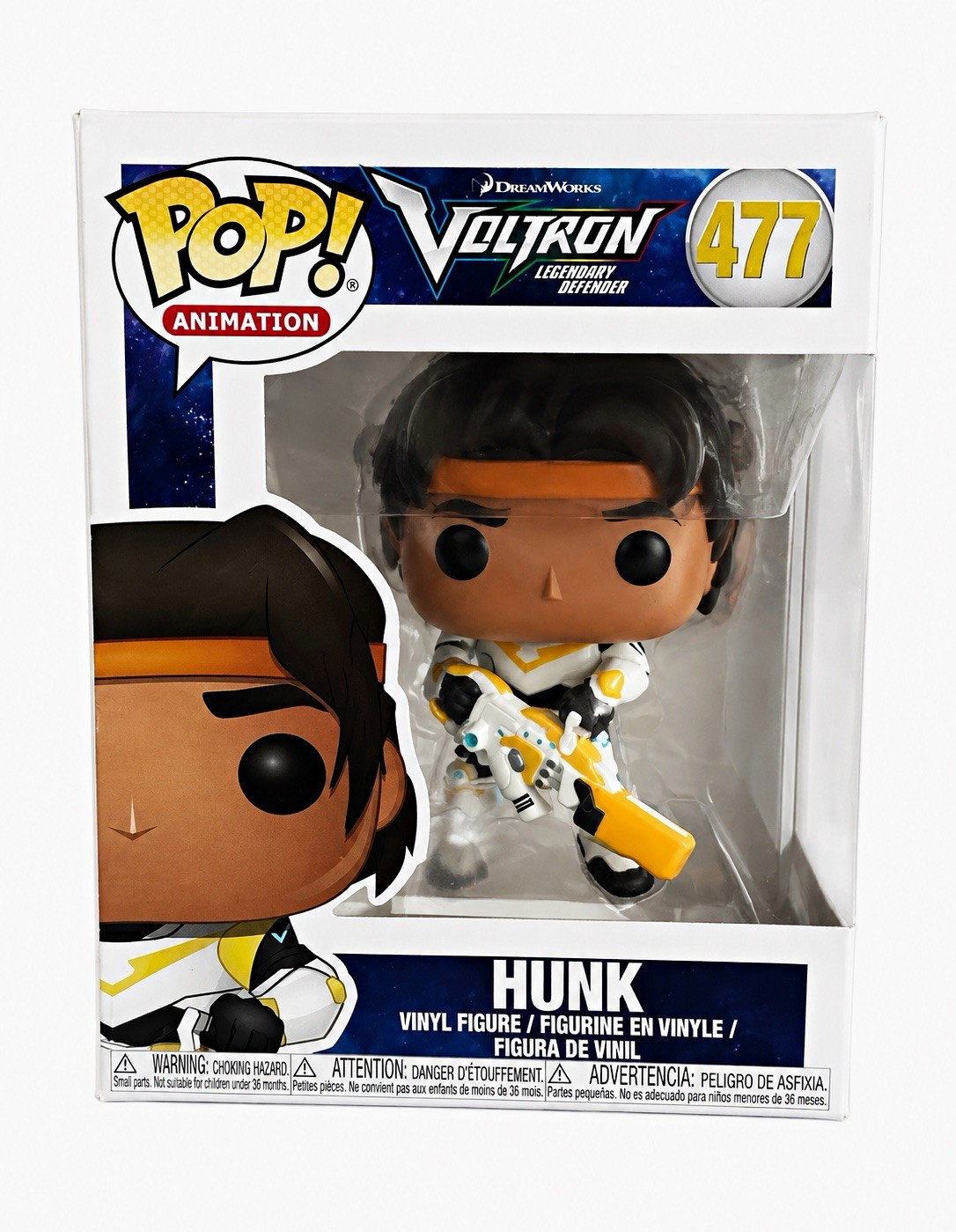 Funko Pop Animation Voltron Legendary Defender Hunk #477 Box Damaged