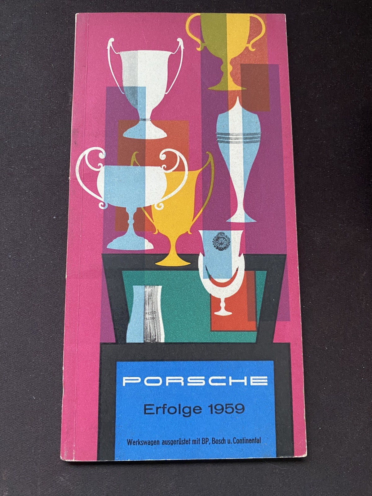 Porsche Racing Successes 1959 Brochure Erich Strenger 550 Spyder 718 RSK Booklet Porsche Racing Successes 1959 Brochure Erich Strenger 550 Spyder 718 RSK Booklet