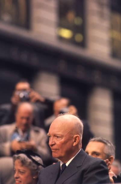 American politician US President Dwight Eisenhower campaigns New Y- Old Photo