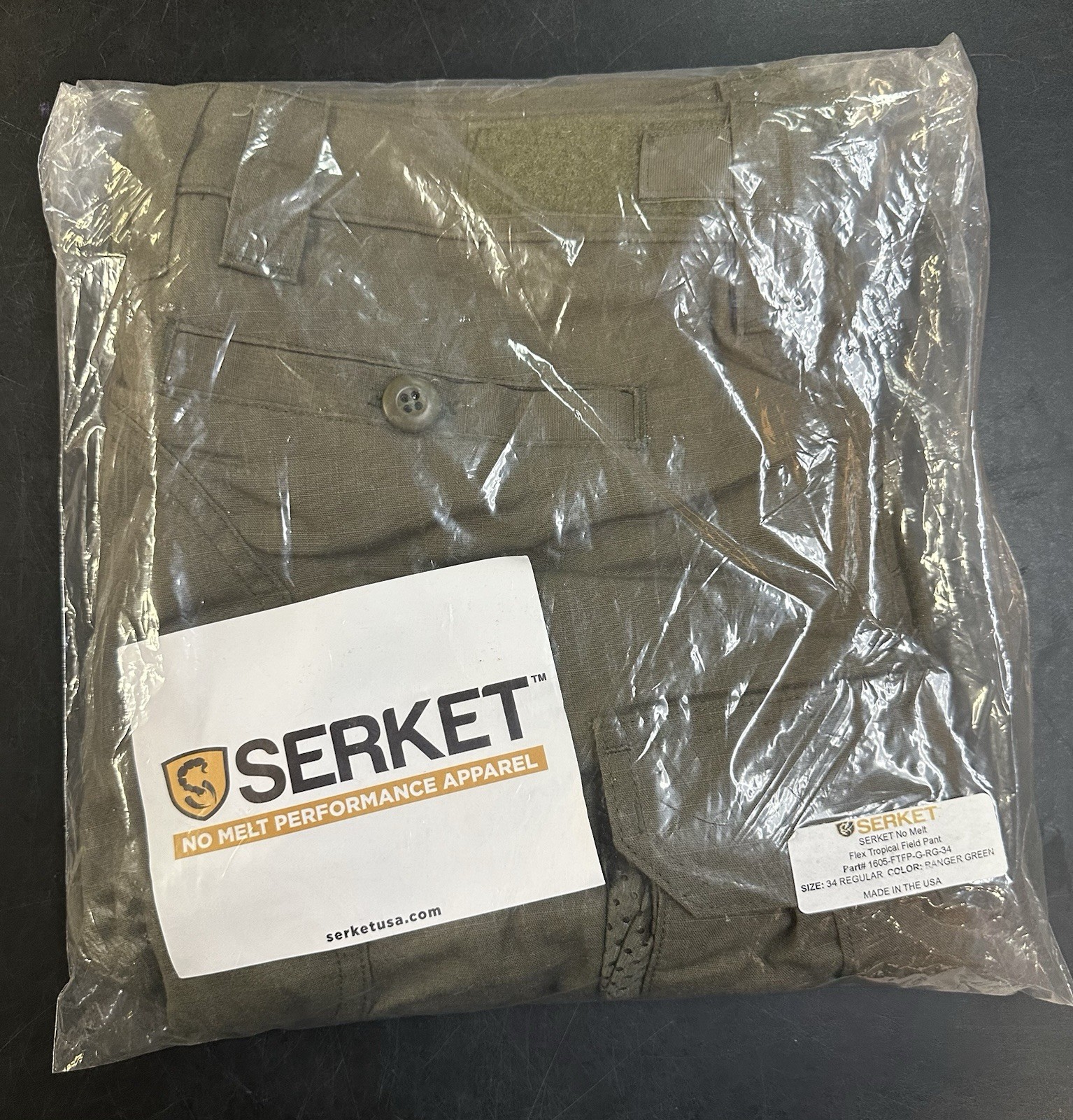 Serket Flex Tropical Field Pants Ranger green 34 Regular New Rare USA