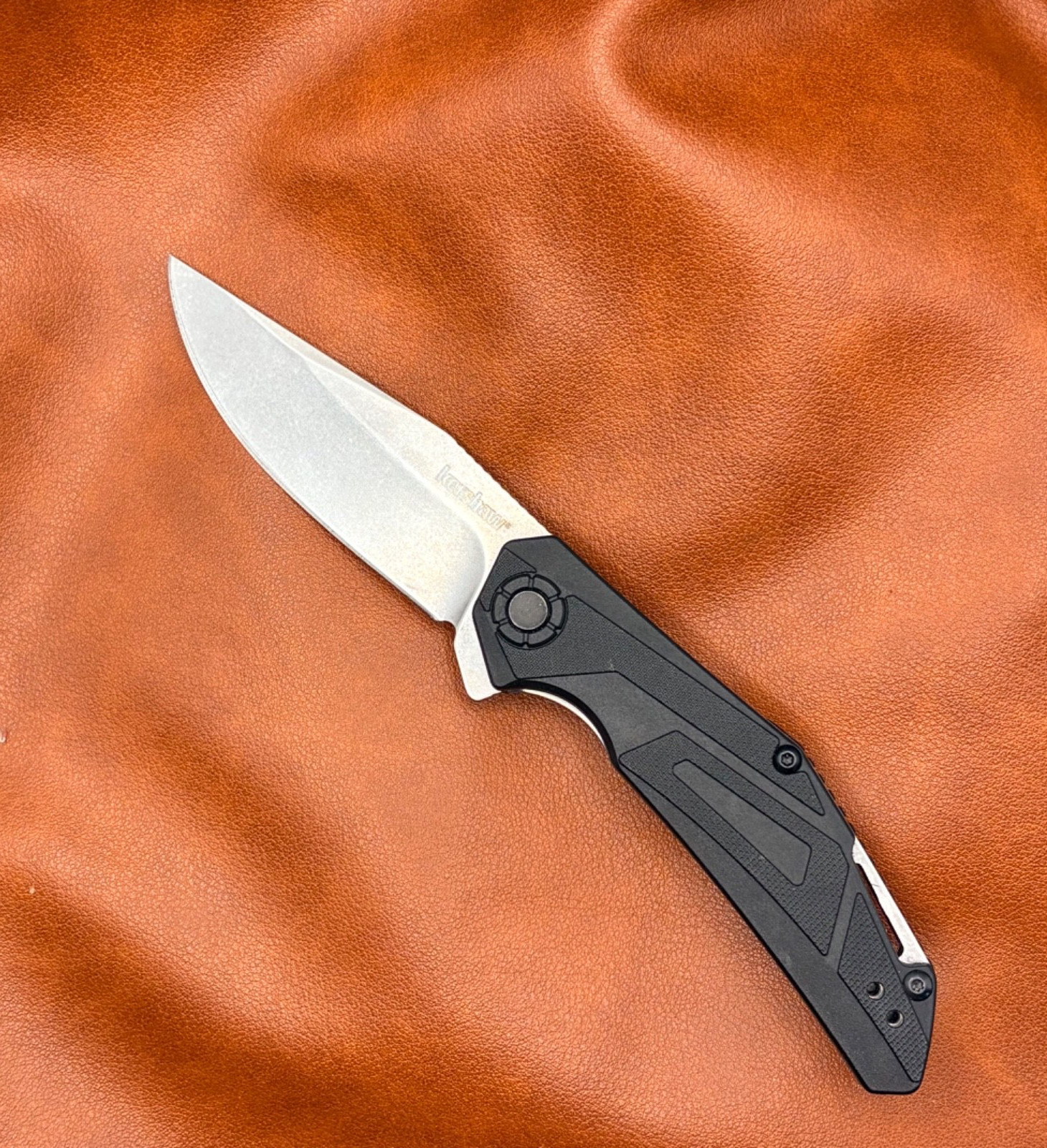 Kershaw Camshaft 1370 Speedsafe Flipper Pocket Knife Liner Lock Plain Edge Blade