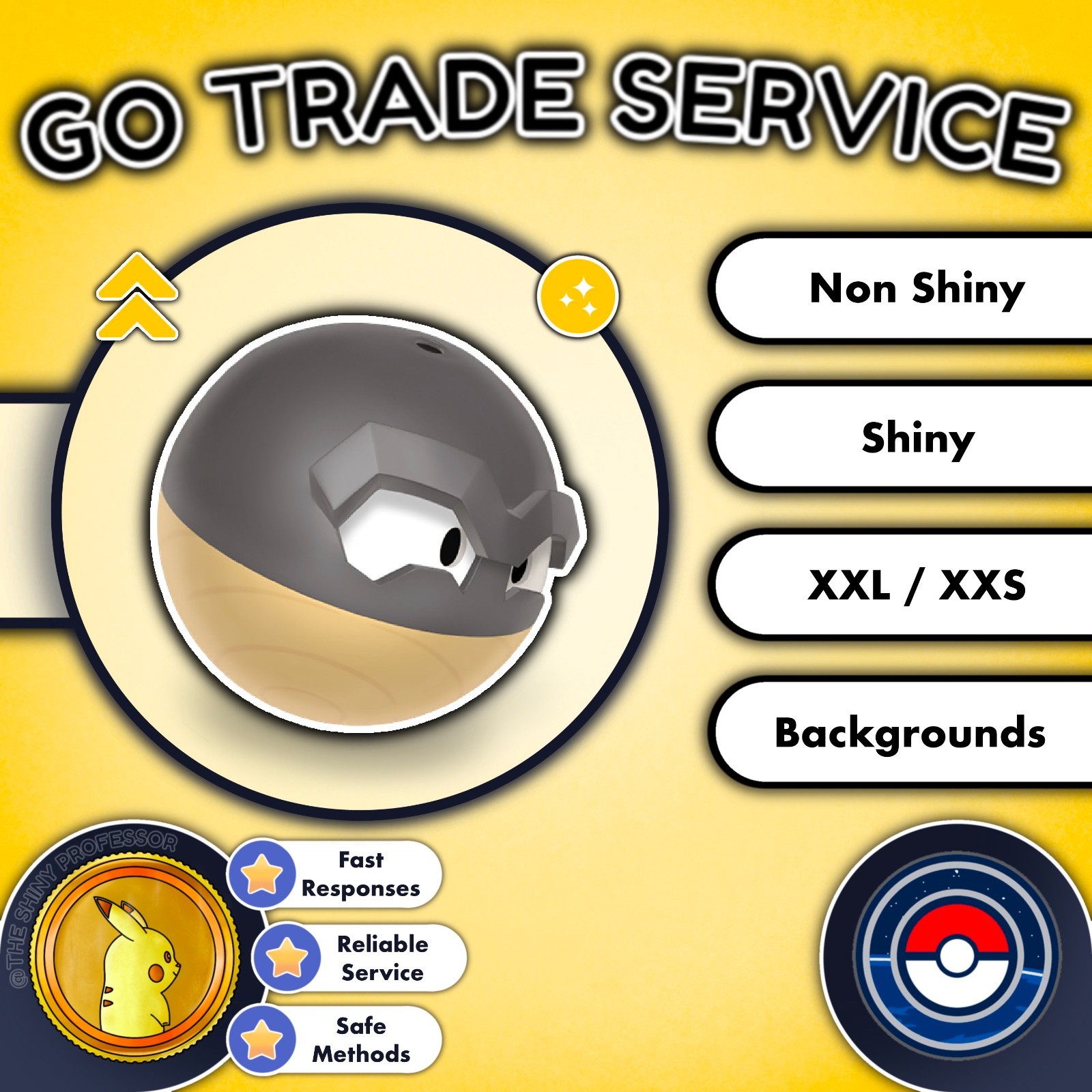 Pokémon GO Trade || Hisuian Voltorb || XXL, XXS, Showcase, Shiny Available ✨