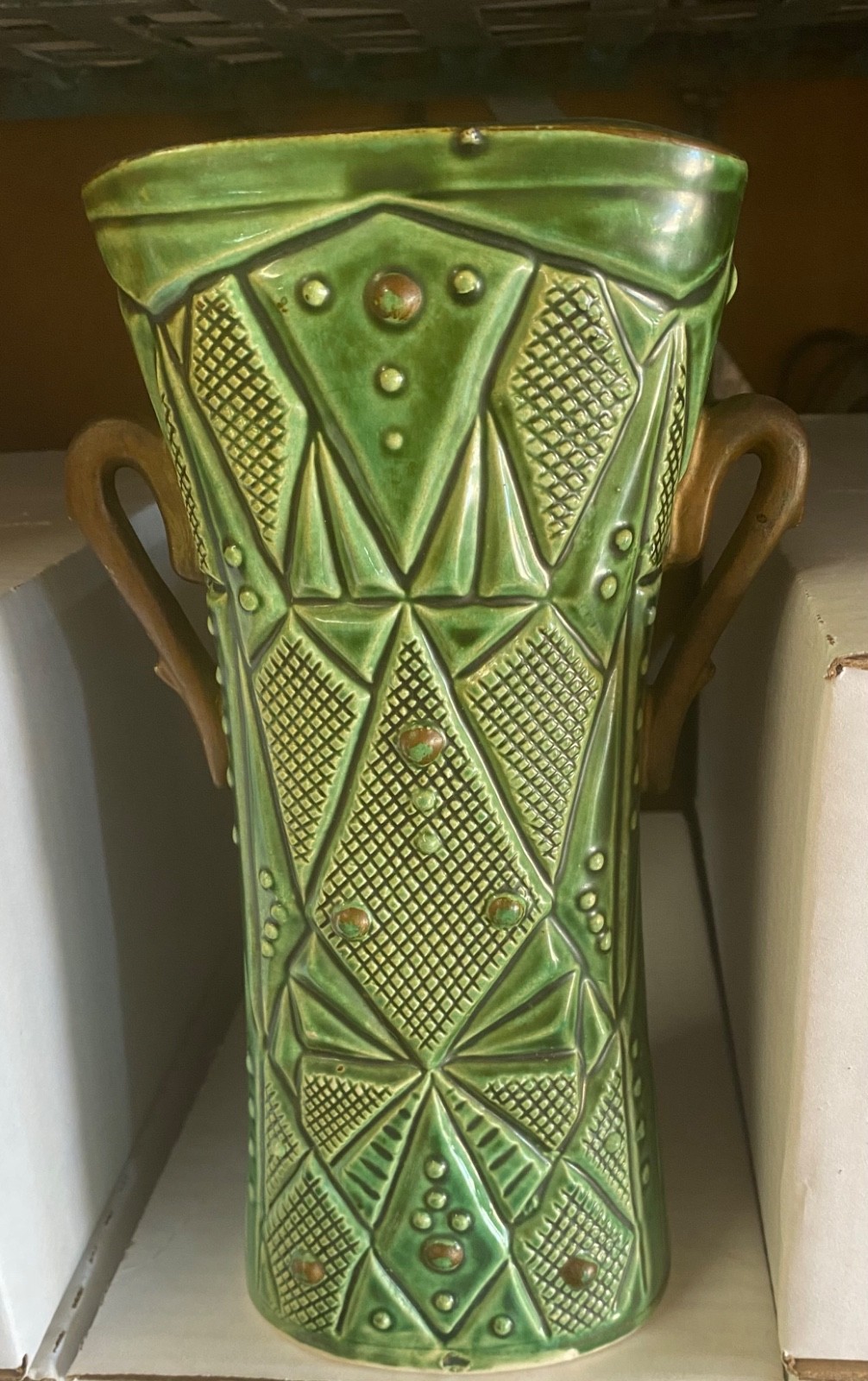 Vase Art Deco - German Mid Century - not branded - McCoy?  Pristine.