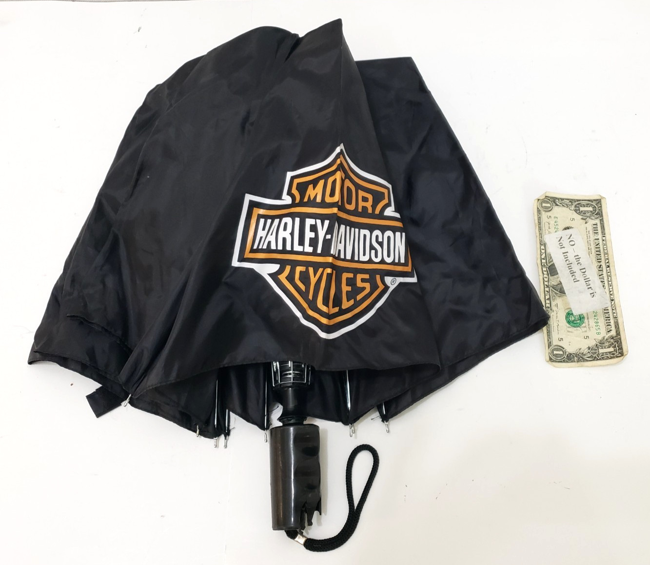 Harley Davidson Telescoping Umbrella - Dealership Award Swag - DAMAGED HANDLE Harley Davidson Telescoping Umbrella - Dealership Award Swag - DAMAGED HANDLE