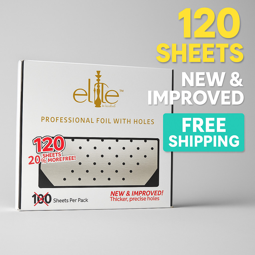 Hookah Foil with Holes – 120 Sheets Pack