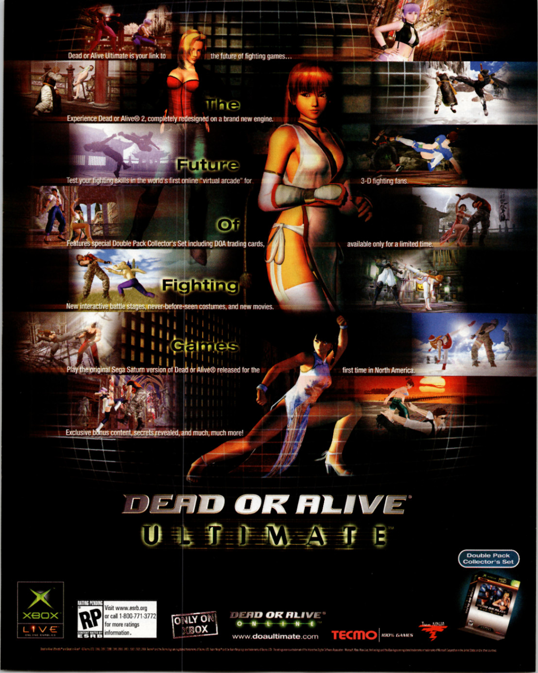 Dead or Alive Ultimate Xbox Print Ad Promo Poster Tecmo Gaming Art 2004 Dead or Alive Ultimate Xbox Print Ad Promo Poster Tecmo Gaming Art 2004