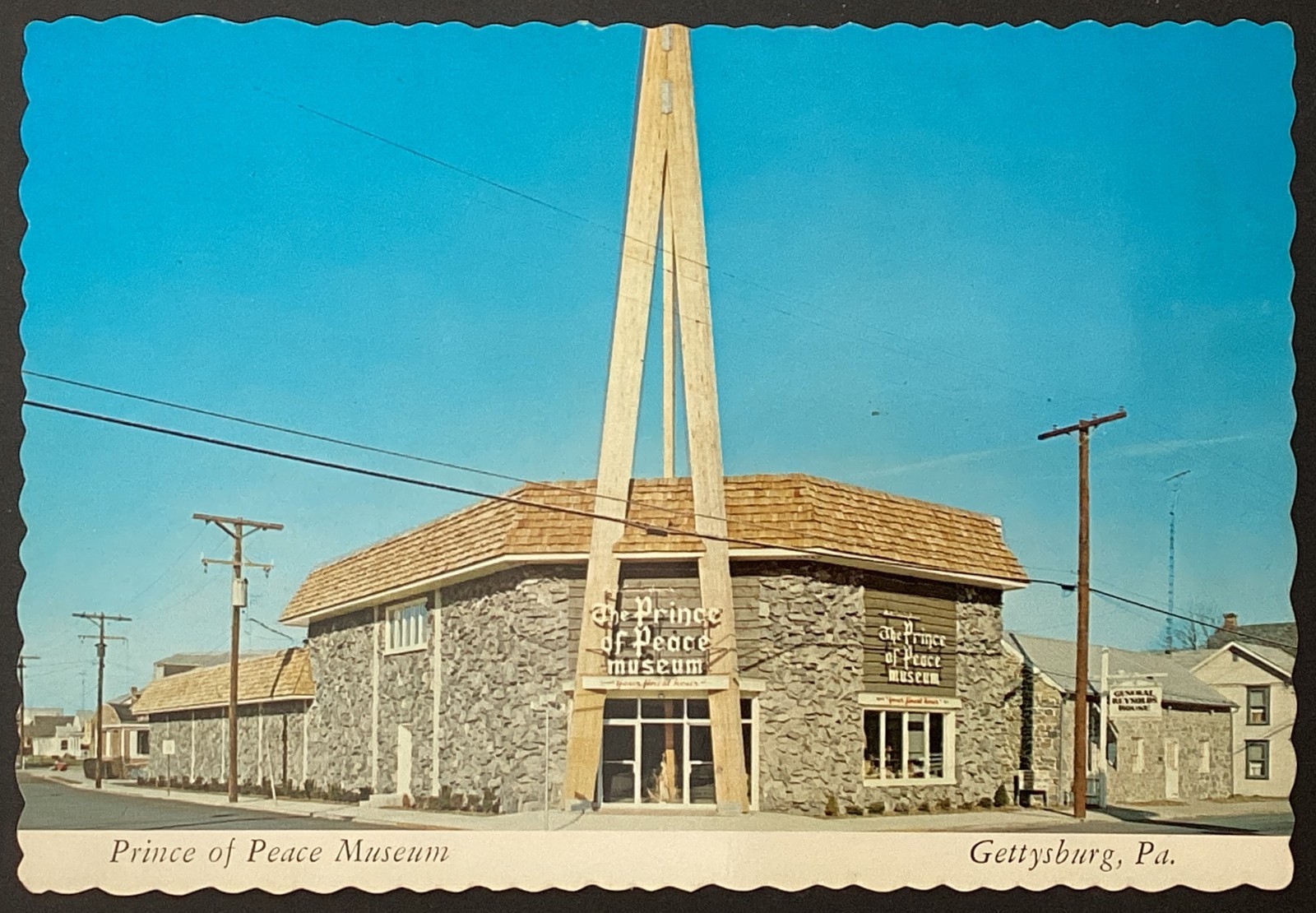 Prince of Peace Museum Gettysburg Pennsylvania Vintage Postcard Unposted