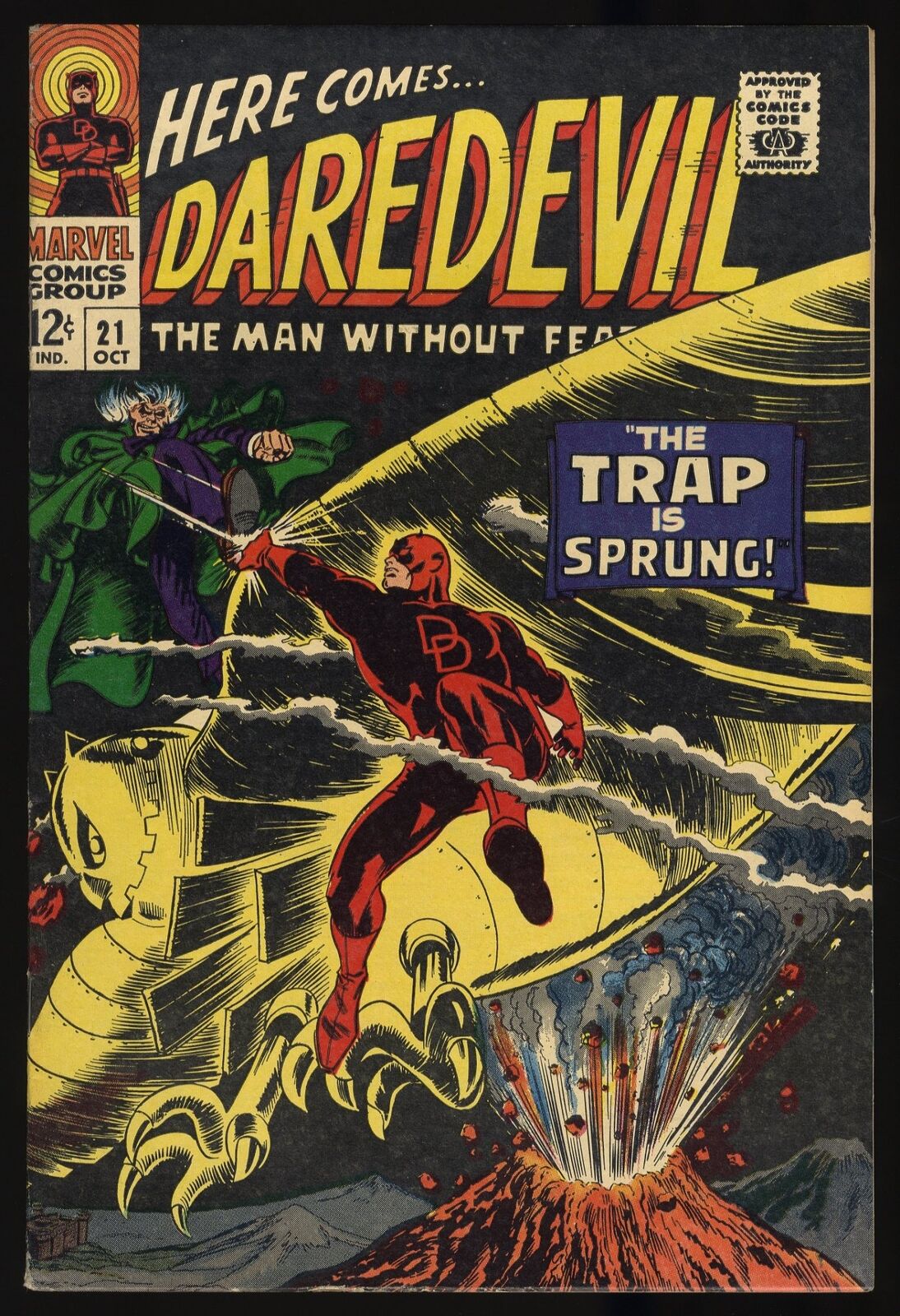 Daredevil #21 FN/VF 7.0 Owl The Trap is Sprung 1966 Marvel 1966