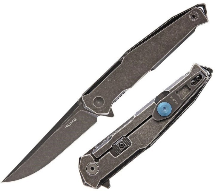 RUIKE P108 Black Oxide FrameLock Flipper Beta Plus Lock 14C28N Steel Blade Knife
