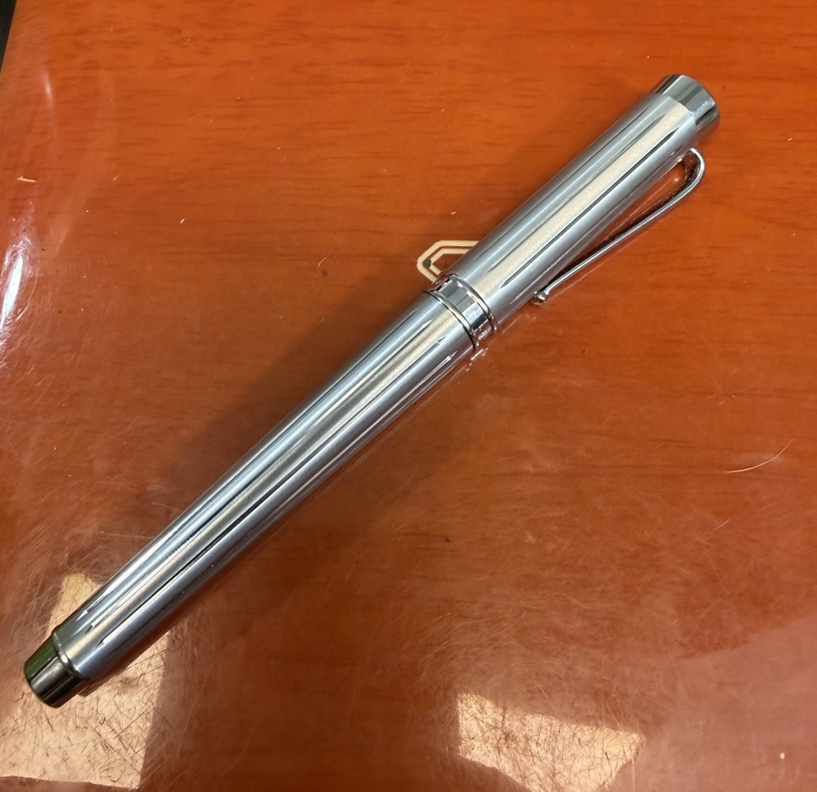 Levenger Sir Isaac Newton Silver Rollerball Pen Made Germany