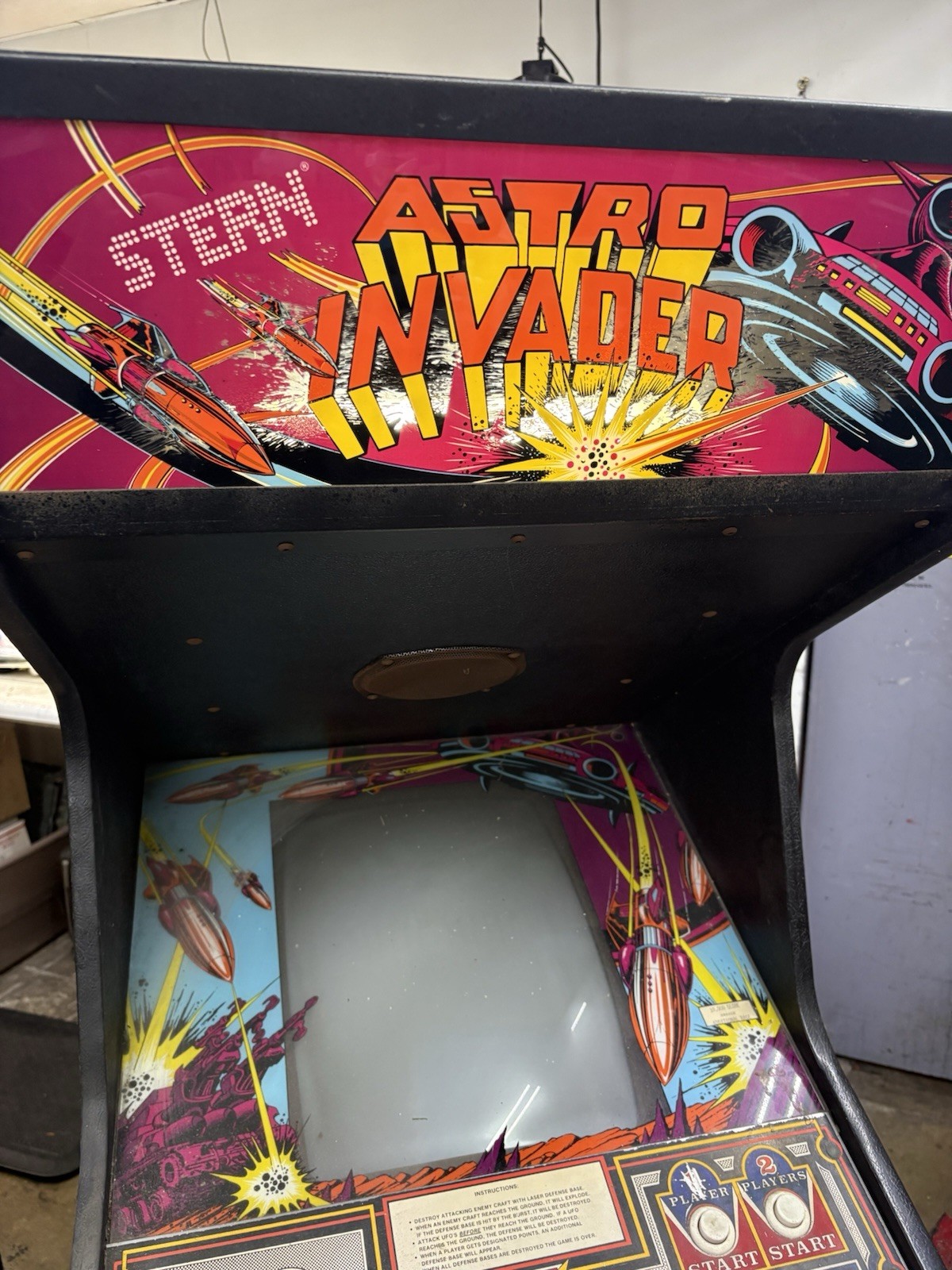 Vintage Stern Astro Invader Arcade Game