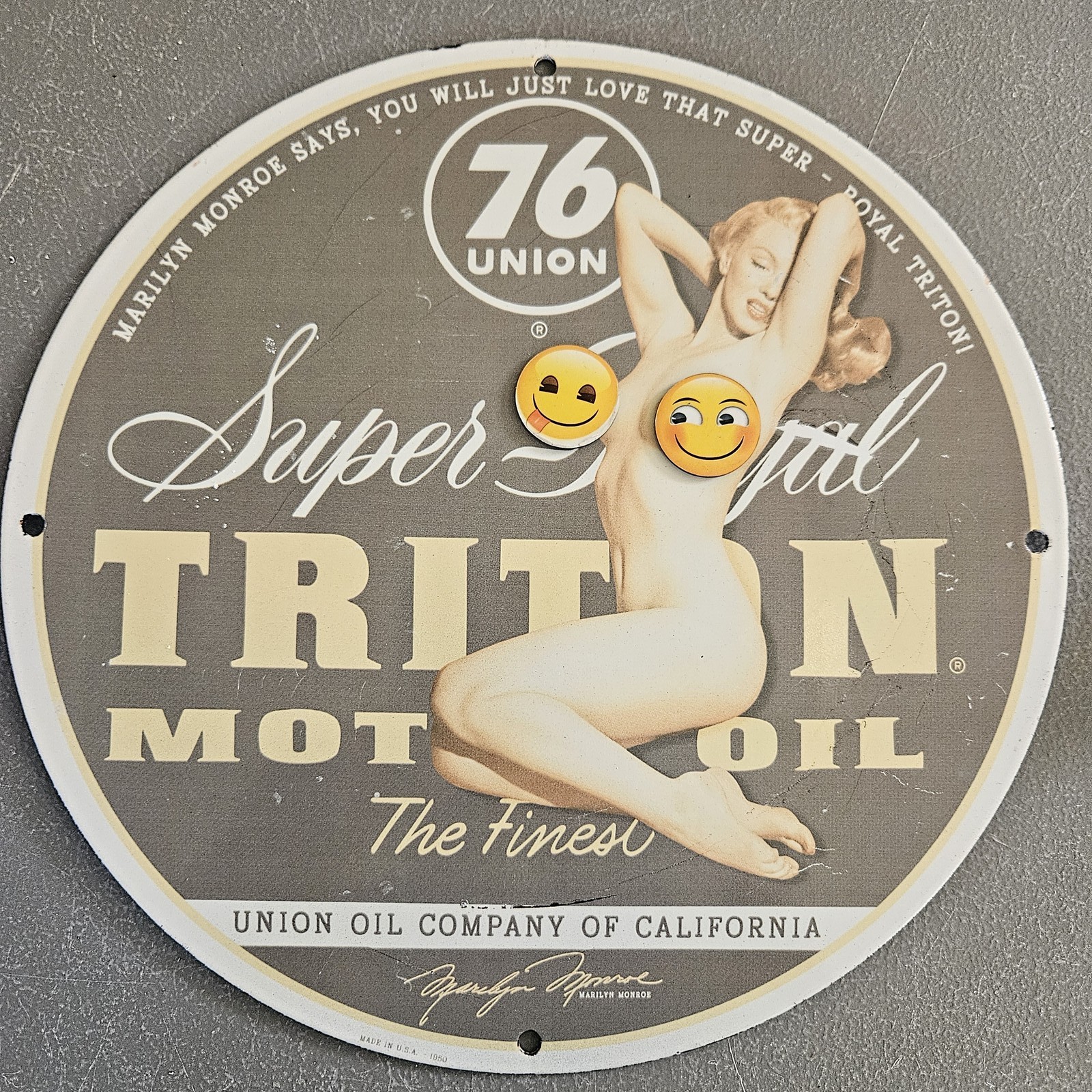 VINTAGE UNION 76 SUPER ROYAL TRITON MOTOR OIL 12\