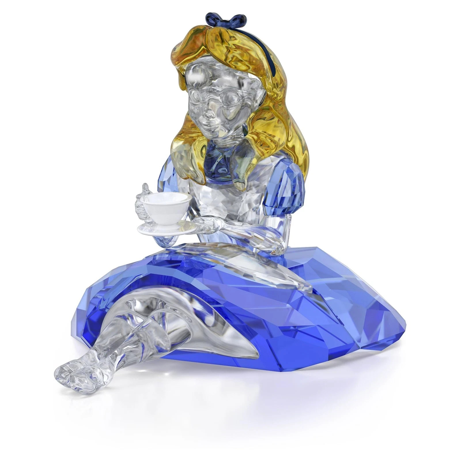 Swarovski Disney Alice in Wonderland Crystal Figurine Tea Party Blue 5670324