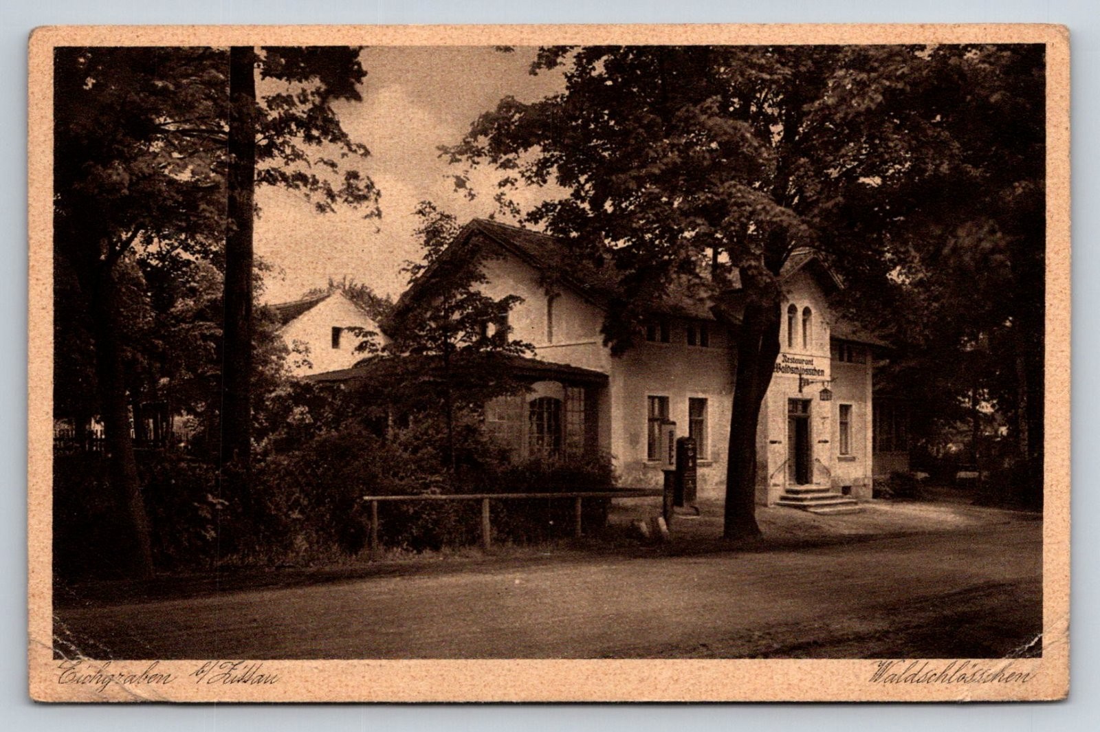 Waldschlosschen Eichgraben Zittau Germany Postcard Waldschlosschen Eichgraben Zittau Germany Postcard