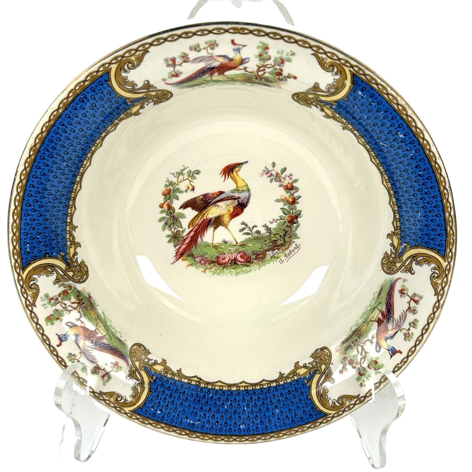Myott Chelsea Bird Staffordshire Blue 8.5\