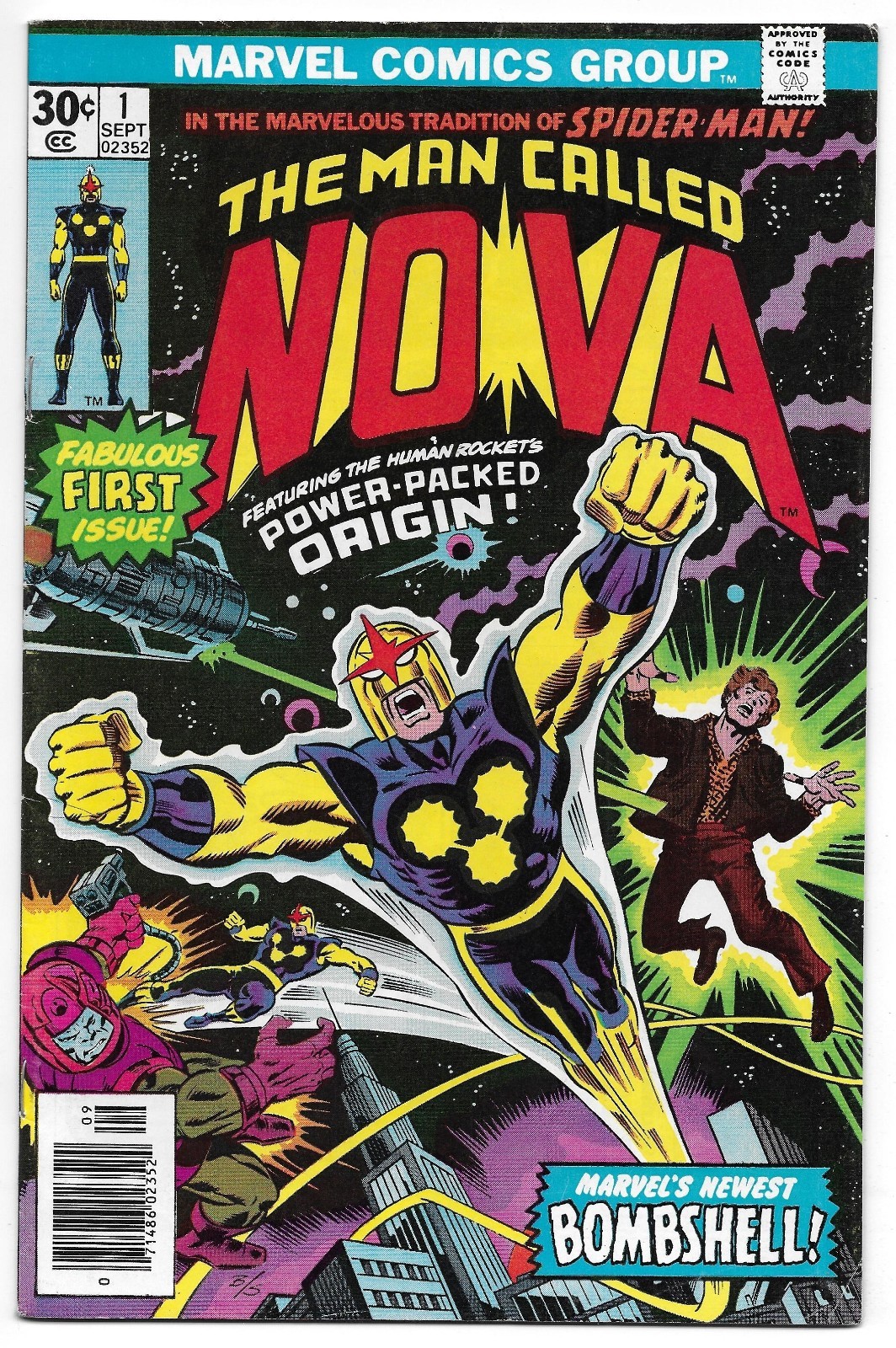 Nova 1 1976 Richard Rider Origin & 1st app Marvel Combined Shipping