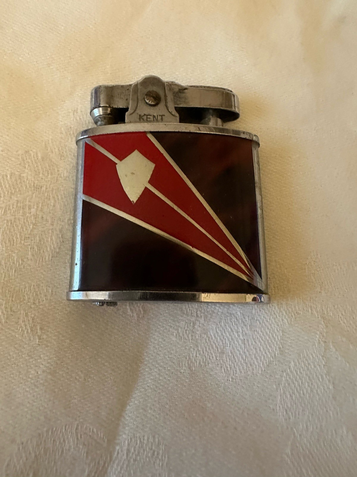 Vintage Kent Cigarette Lighter Brown