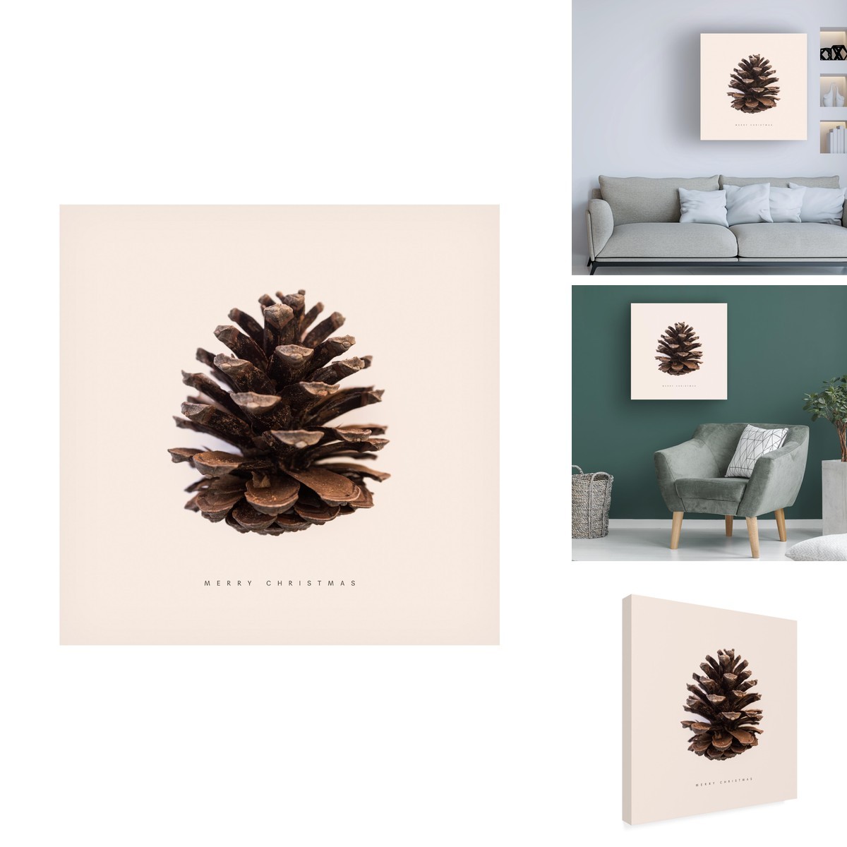 Trademark Fine Art Florent Bodart Merry Christmas 1 Canvas Wall Art 18x18 Trademark Fine Art Florent Bodart Merry Christmas 1 Canvas Wall Art 18x18