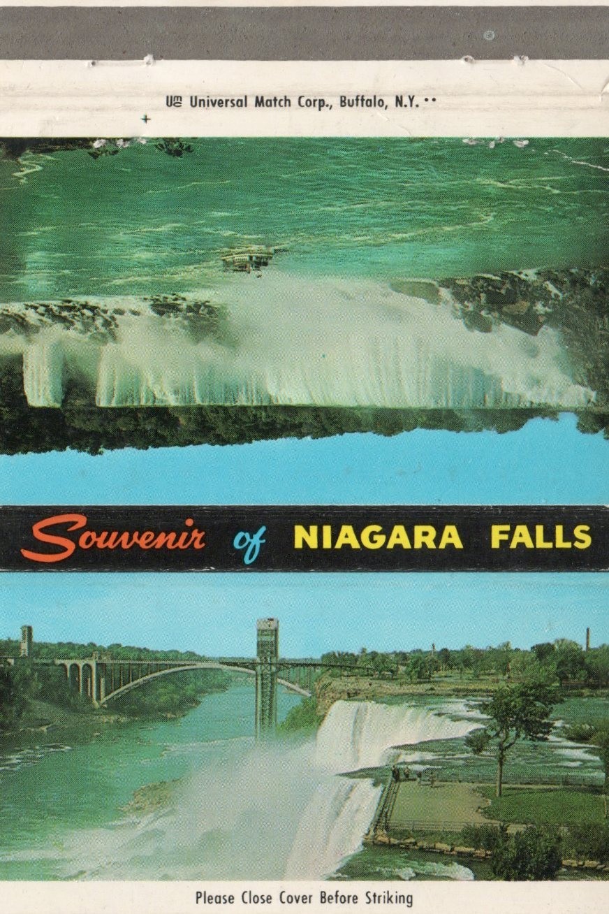 Vintage Matchcover Souvenir Of Niagara Falls Vintage Matchcover Souvenir Of Niagara Falls