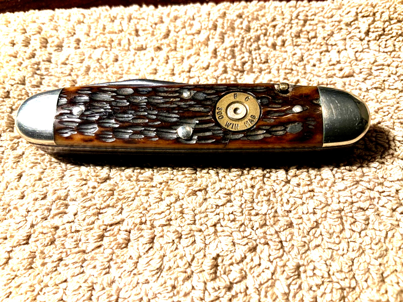Vintage Cattaraugus  Scout/Camping Folding Knife 4 blade 3 3/4” L Rare Adv Exc