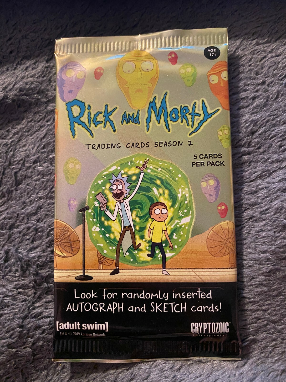 ** Cryptozoic Rick and Morty Season 2 1/1 Artist Sketch Card HOBBY Hot Pack **