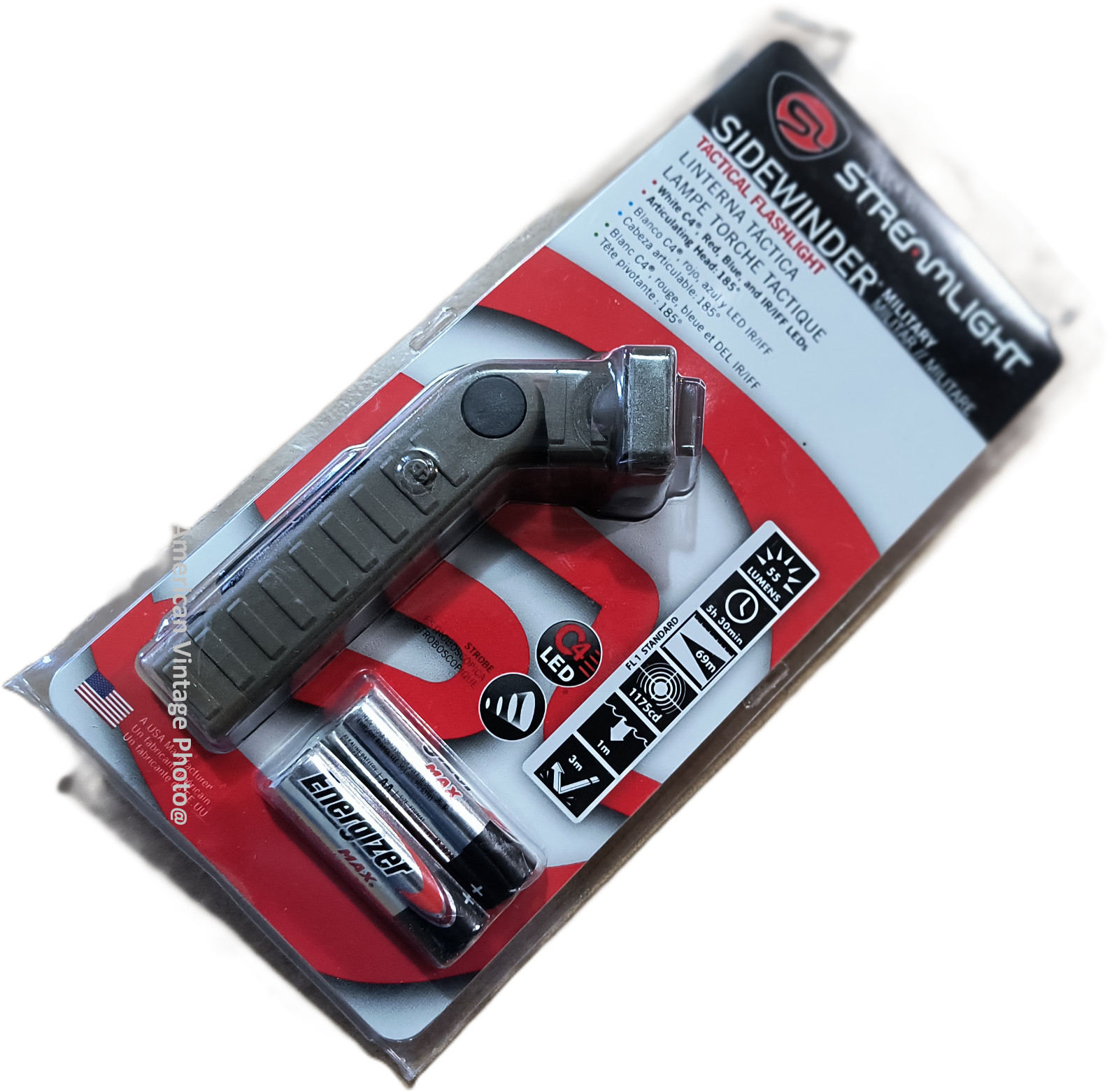 Military Streamlight Sidewinder Flashlight 14032 Tactical Coyote Made USA NEW