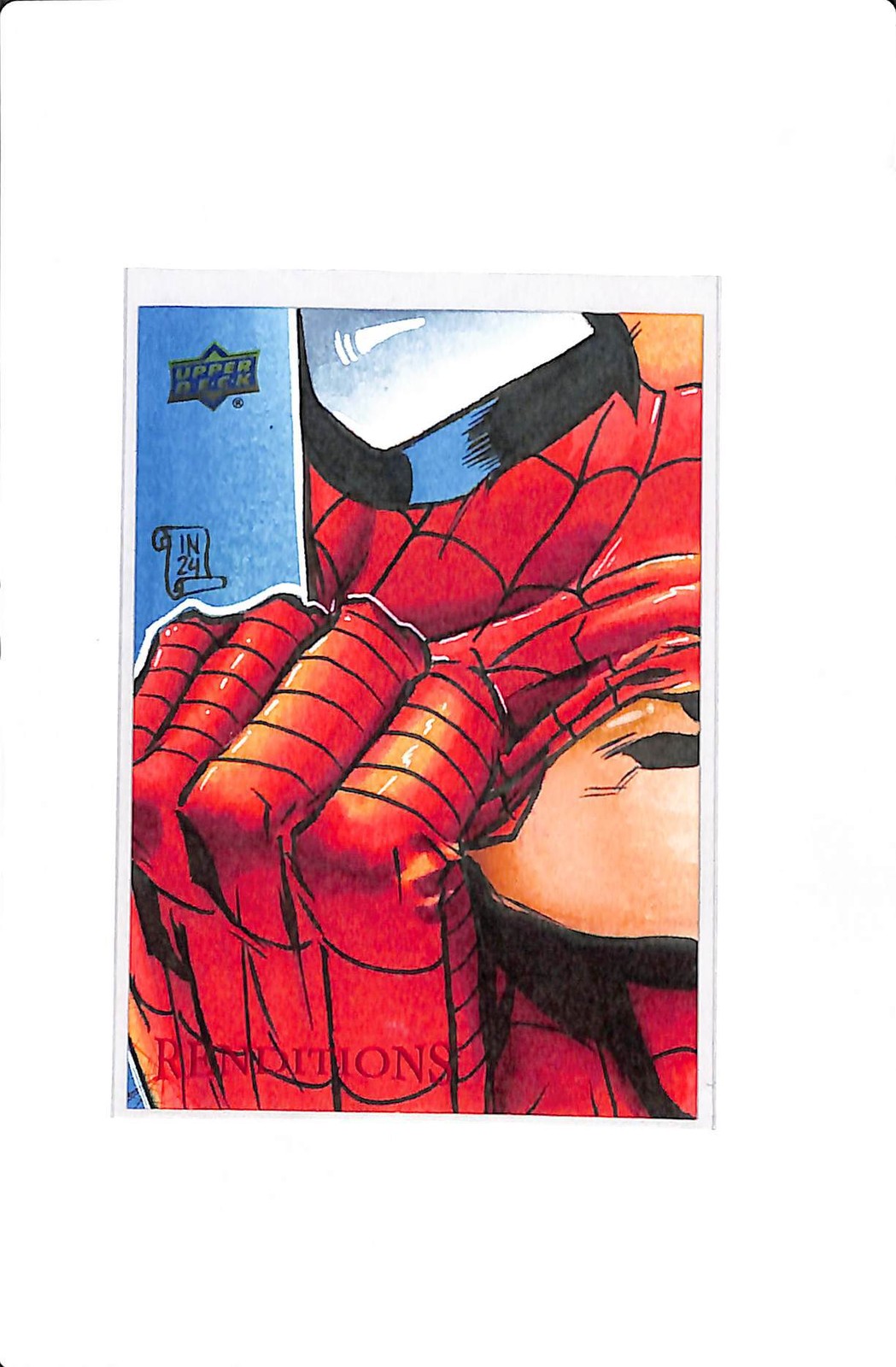 2024 UPPER DECK MARVEL RENDITIONS SPIDER-MAN 1/1 ARTIST SKETCH CARD BY BRIAN MAC