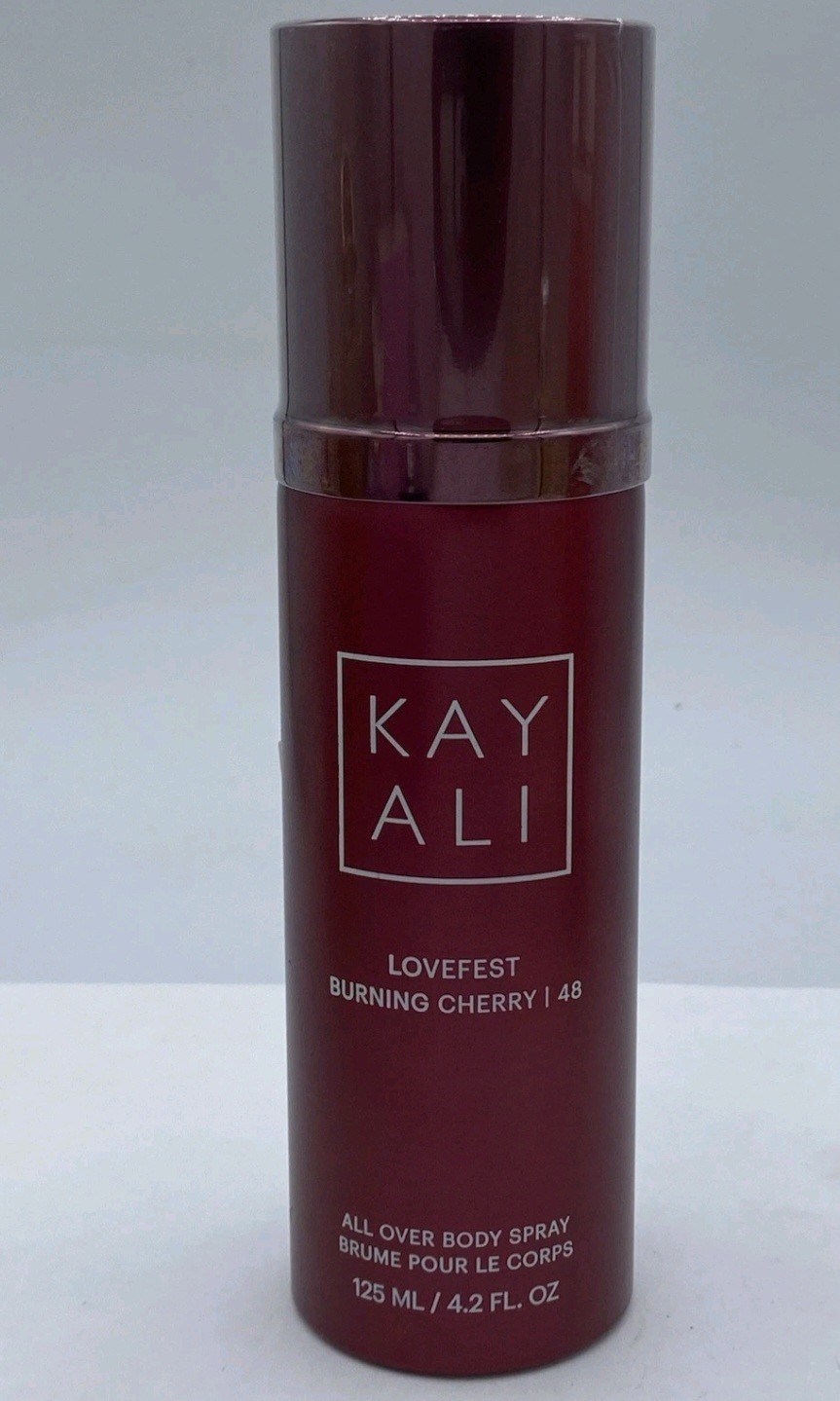 Kayali Lovefest Burning Cherry 48 All Over Body Spray 4.2 oz. Huda Beauty Sealed