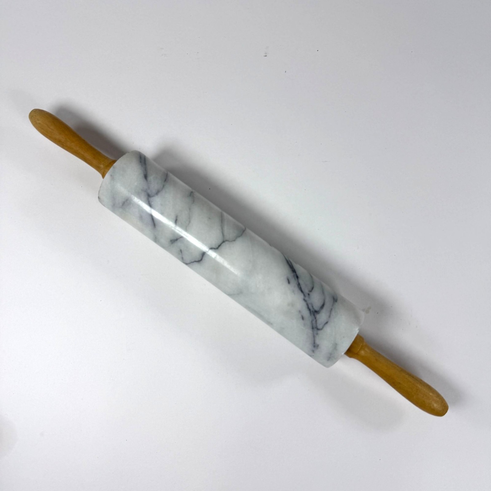 Vintage Early 2000's Marble Rolling Pin Solid Marble Pastry Rolling Pin