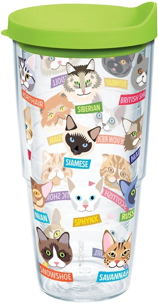 Tervis Flat Art Cats Made In Usa Double Walled Insulated Tumbler Travel Cup