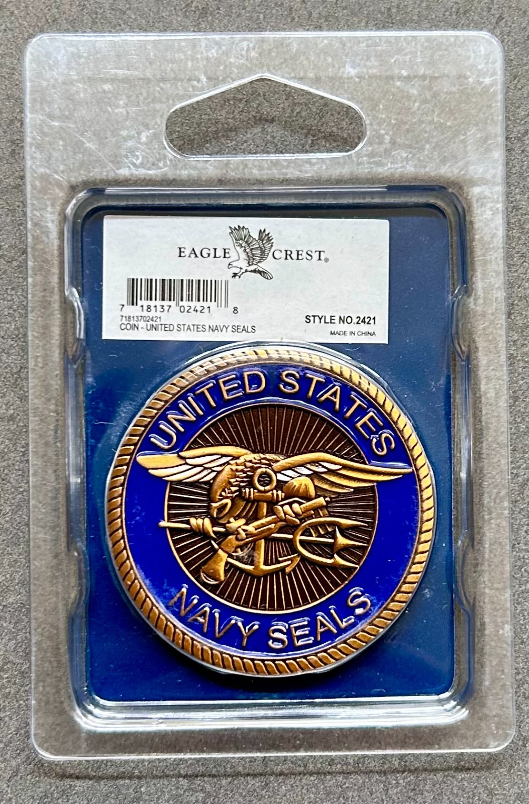 RARE Eagle Crest US Navy Military Aviation - Navy Seal Challenge Coin BRAND NEW