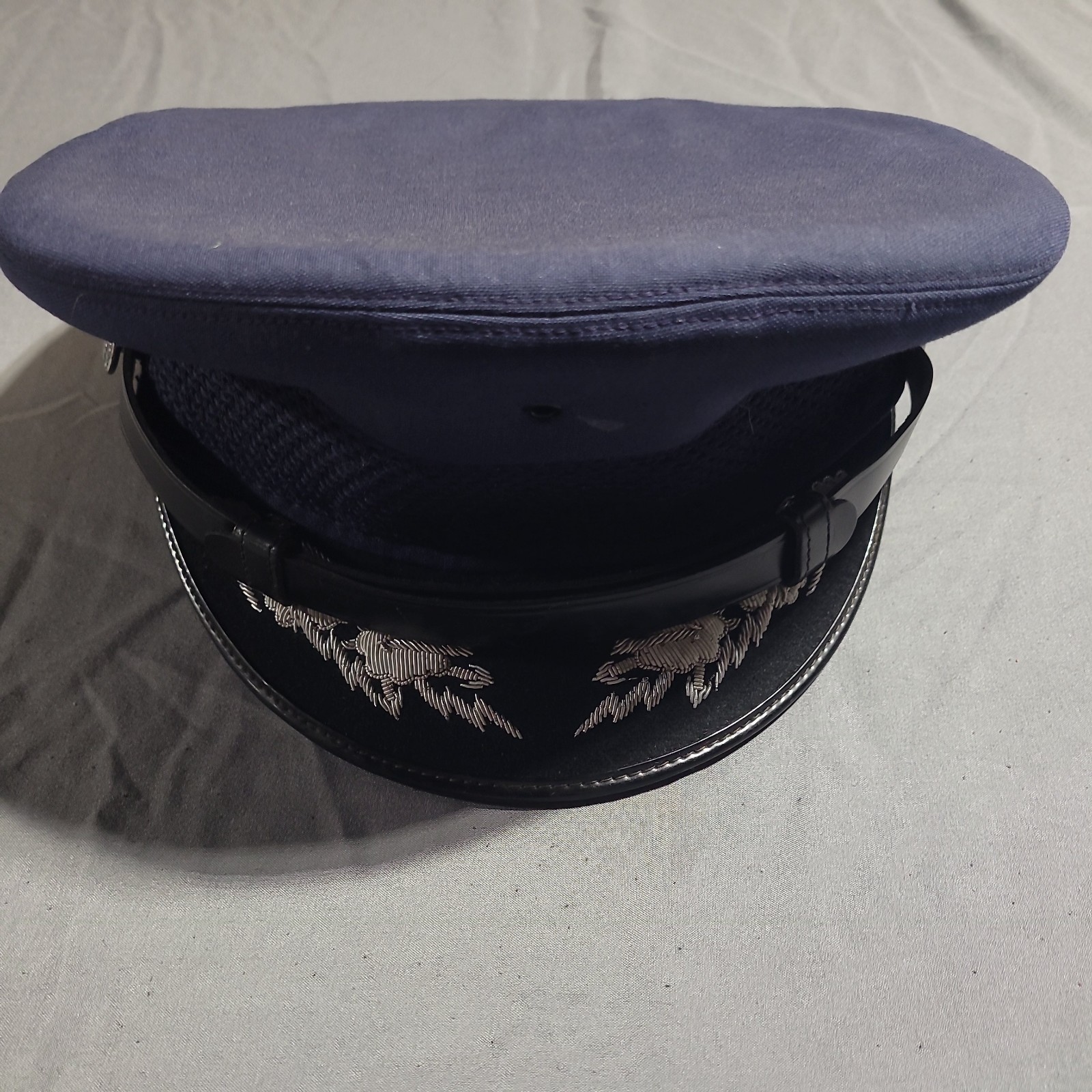 Vintage USAF Flight Ace General Officer Visor Cap - Named BG Allery HQ NORAD AFB
