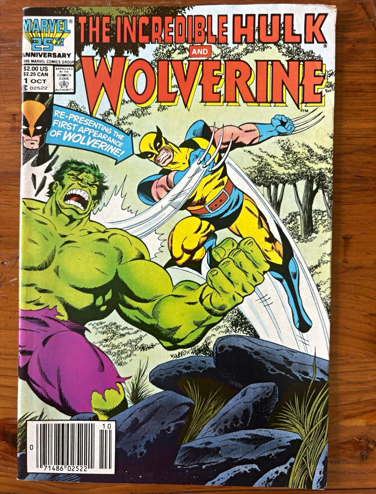 Marvel The Incredible Hulk and Wolverine #1 1986 Stan Lee/Len Wein Herb Trimpe Marvel The Incredible Hulk and Wolverine #1 1986 Stan Lee/Len Wein Herb Trimpe