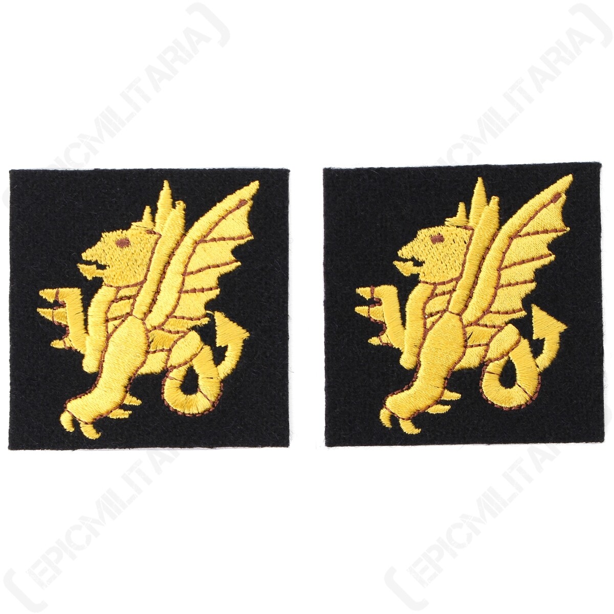 Reproduction WW2 British 43rd Wessex Infantry Division Patches - Pair