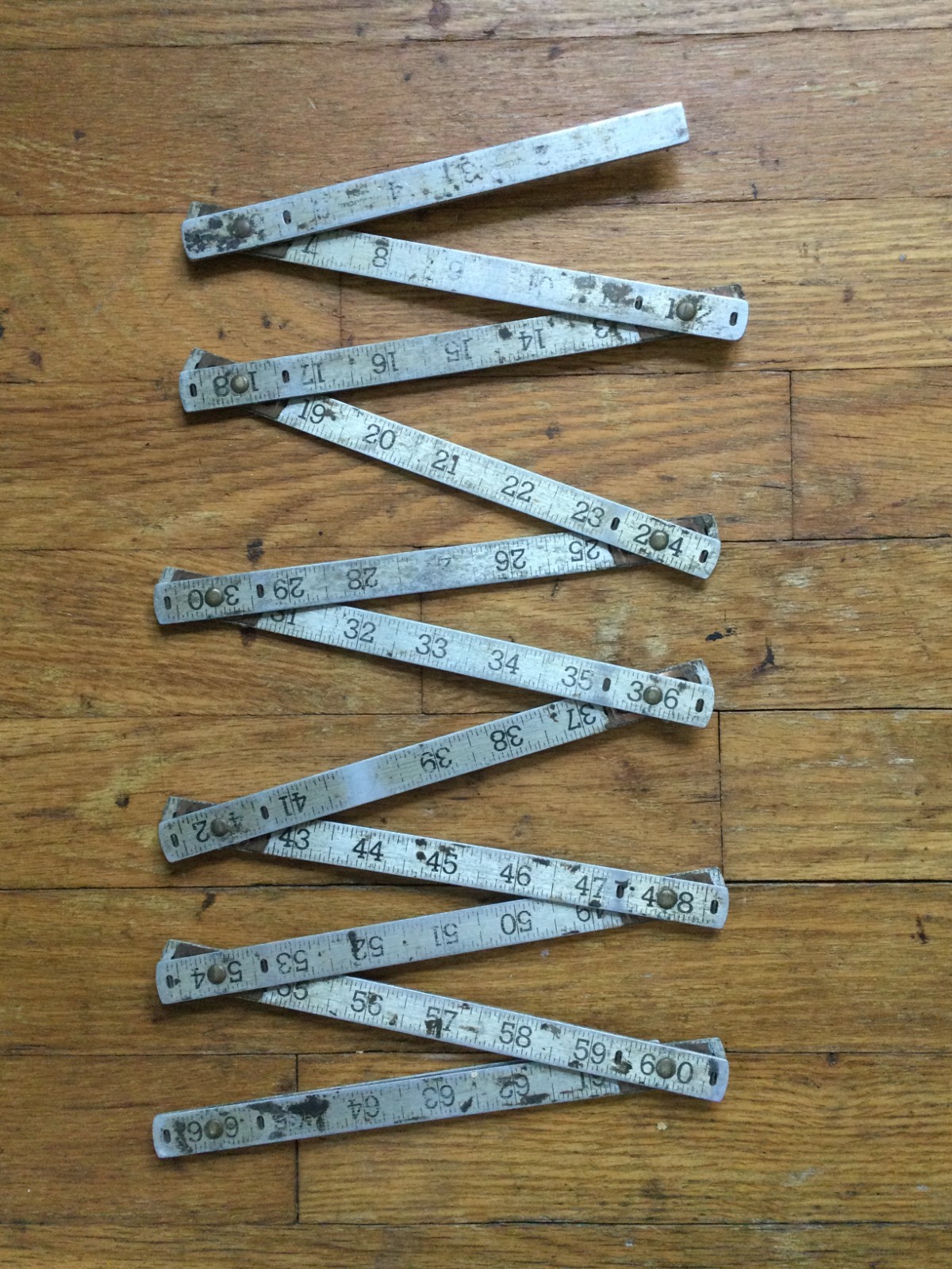 Vintage Goodman No. 62 Folding Ruler 72\