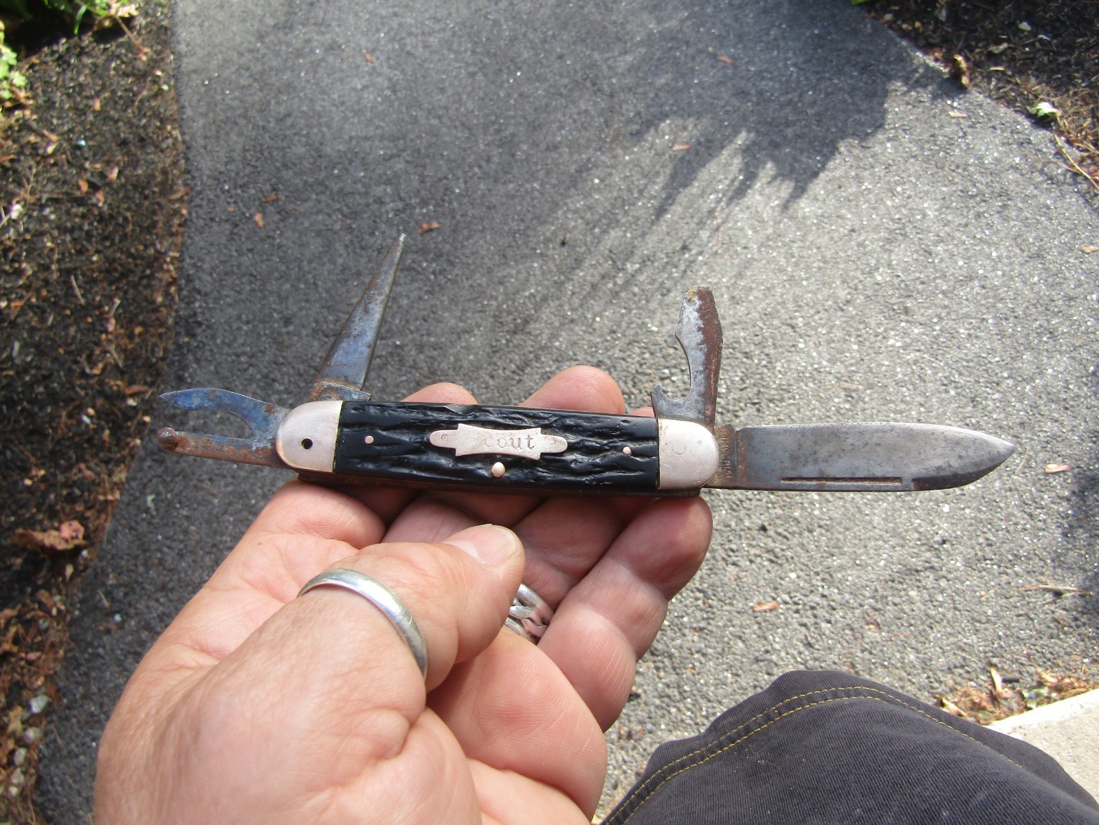 VINTAGE IMPERIAL PROV USA  SCOUT KNIFE 4-BLADE POCKET KNIFE