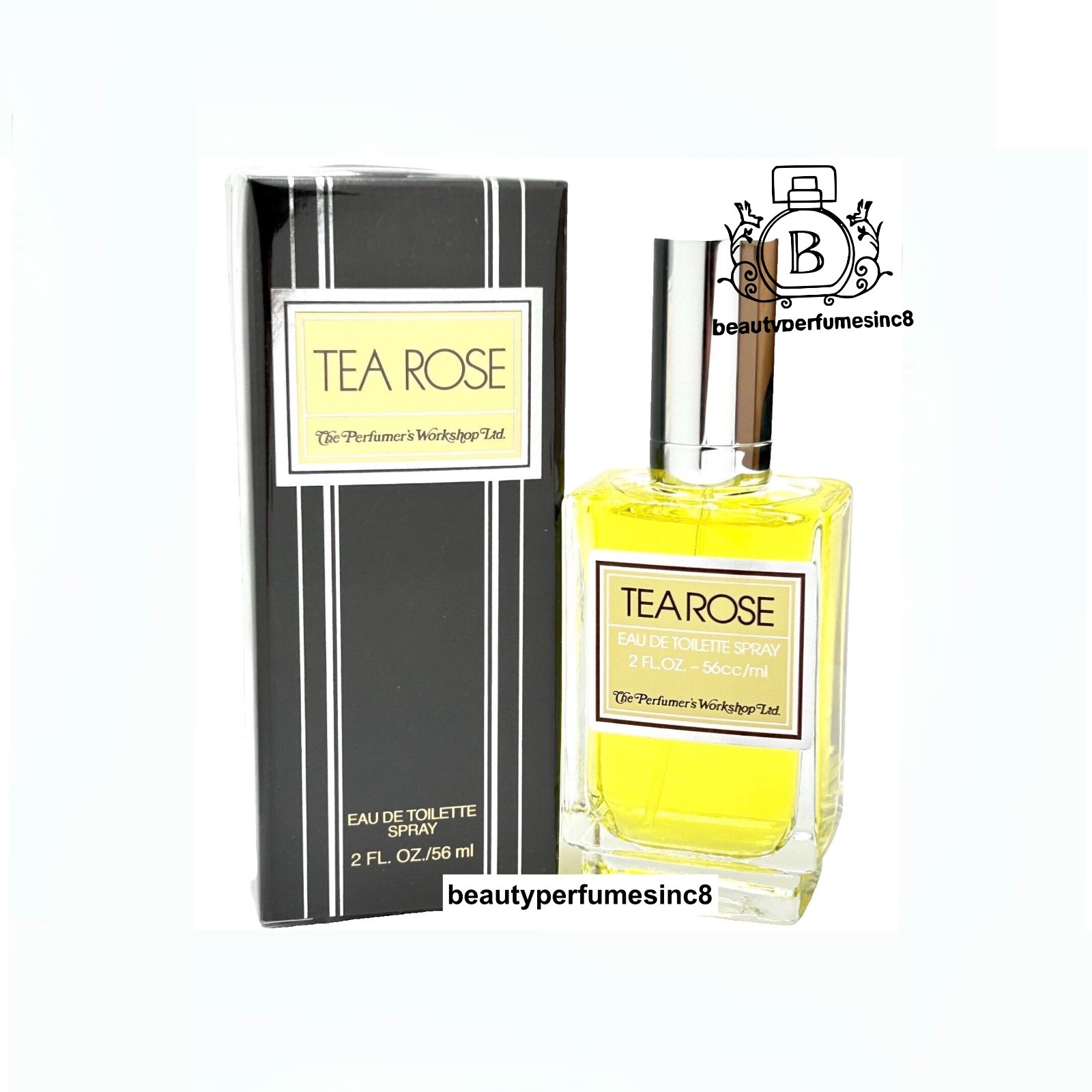 Tea Rose Perfume by Perfumers workshop 2 oz / 60 ml EDT Spray for Women New