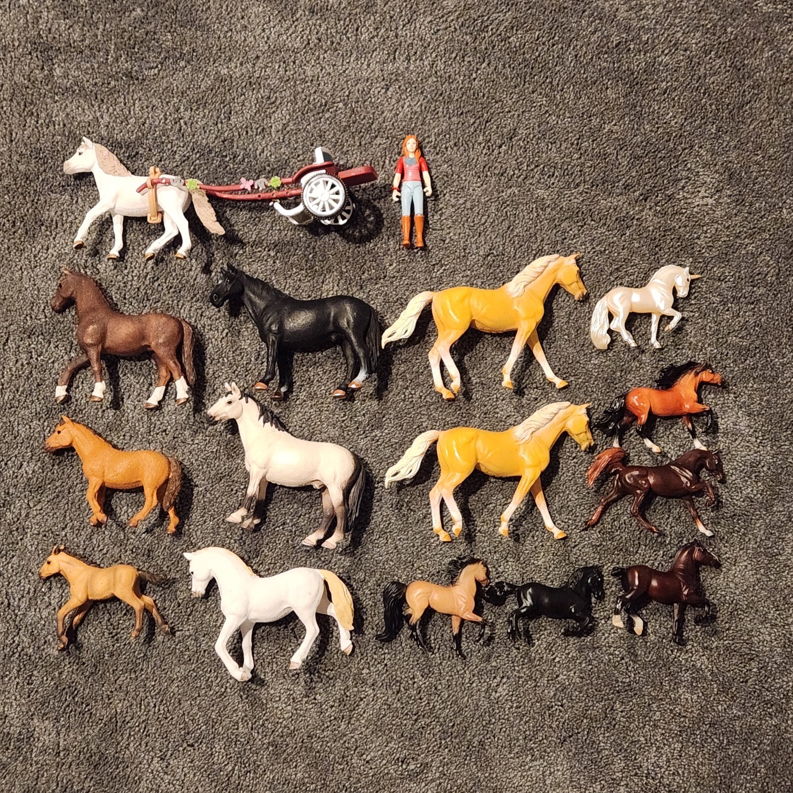 Schleich & Breyer Horses Lot of 15 – Mixed Model Horse Figures