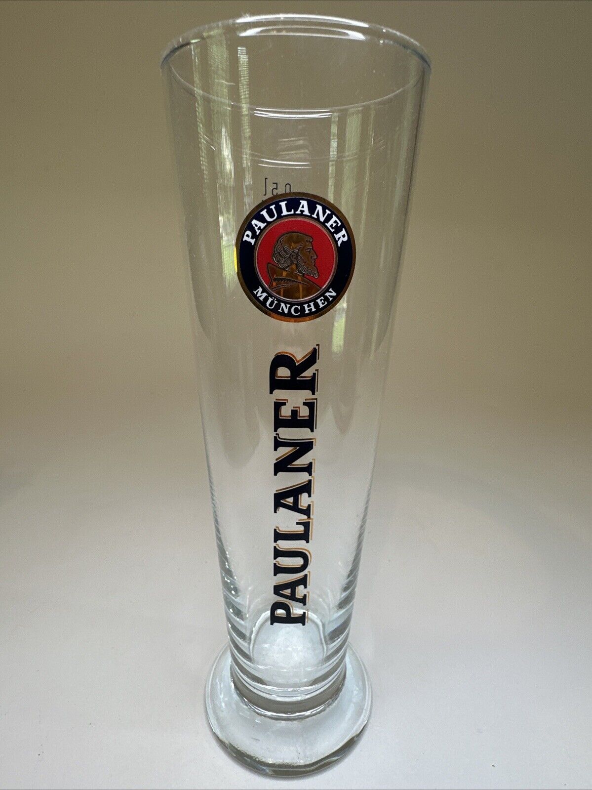 Paulaner Munchen Straight Base Beer Glasses .5 L  10”  Germany