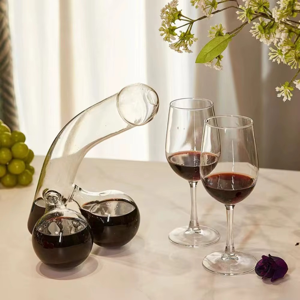 Funny Whiskey Decanter Creative Glass Liquor Decanter Bar Party Gift