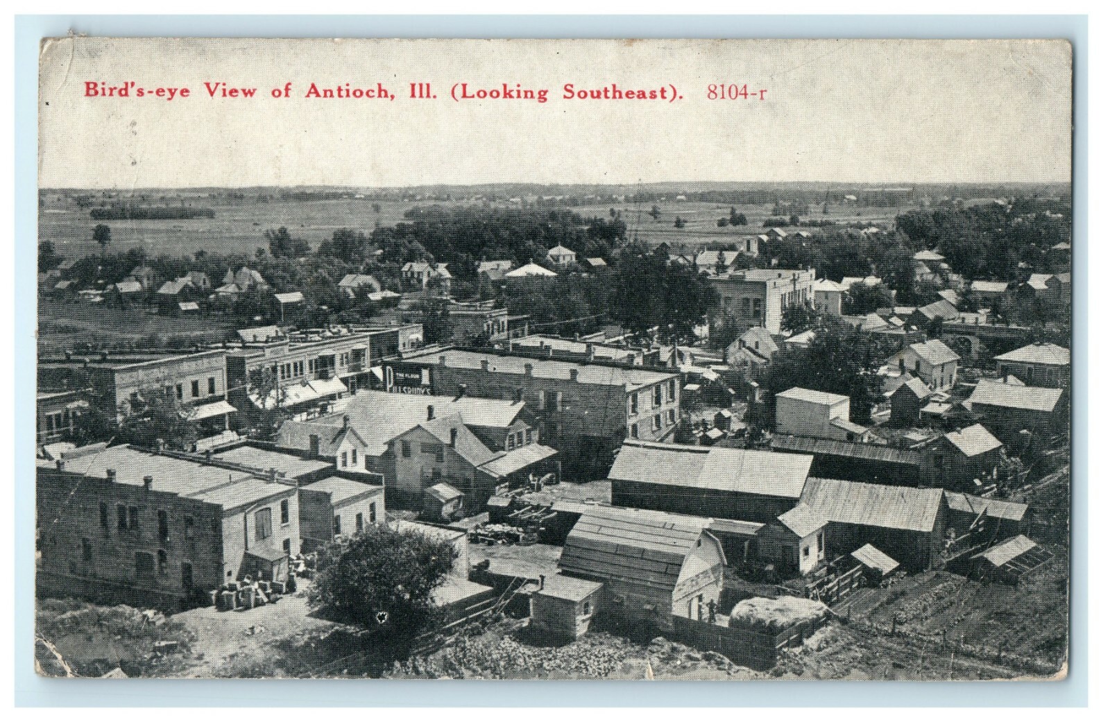 1920 Bird\'s-Eye View of Antioch III (Looking Southeast) Antique Postcard 1920 Bird\'s-Eye View of Antioch III (Looking Southeast) Antique Postcard