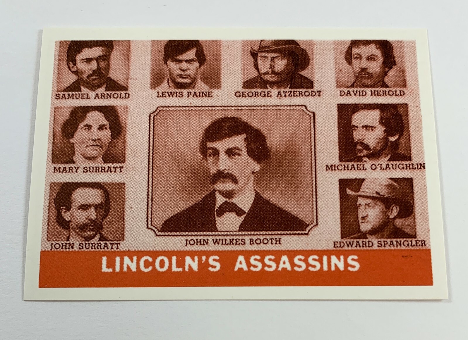 1965 Civil War Picture Card Reprint Single #55 Lincoln\'s Assassins