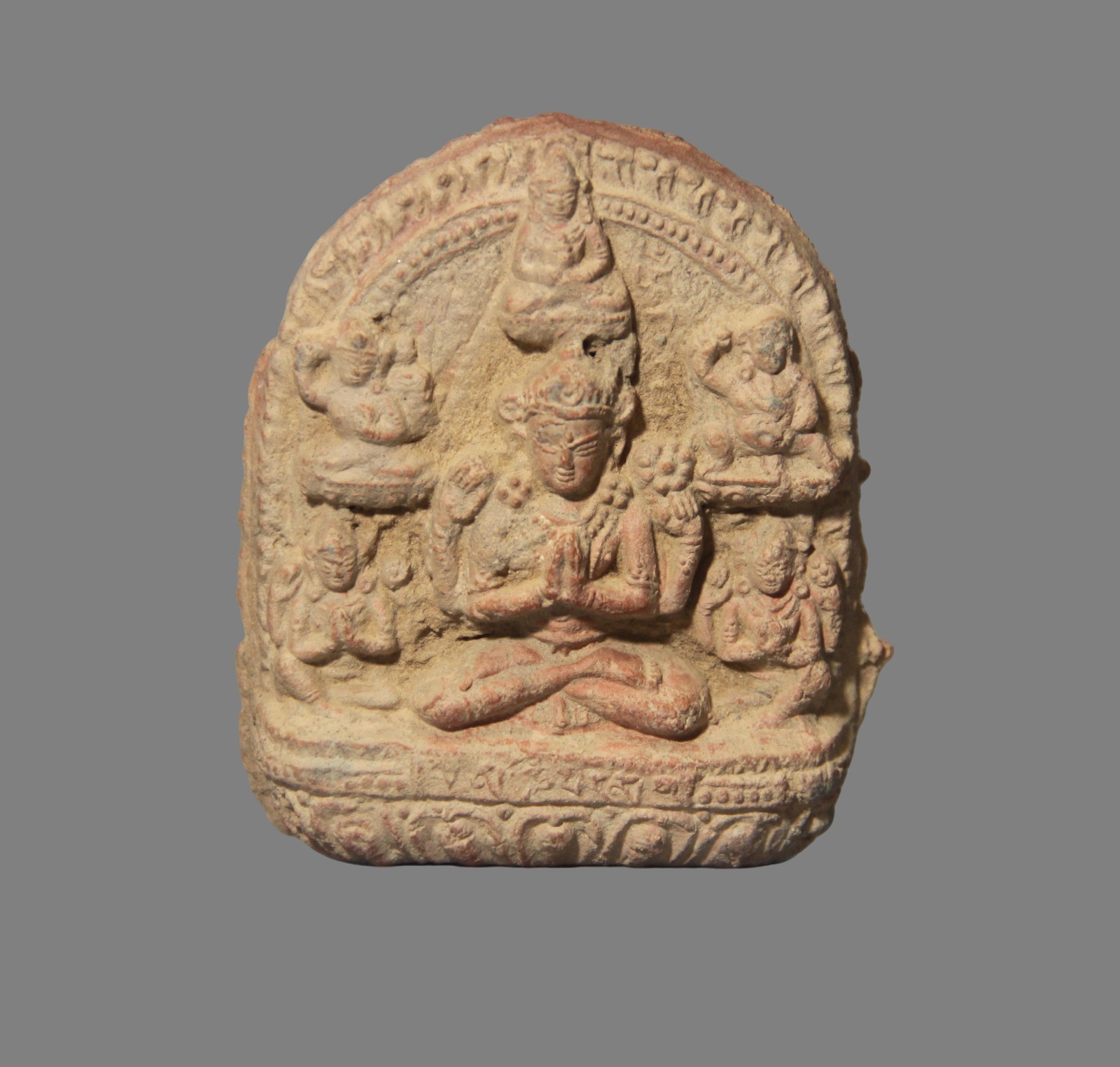 Real Nice Tibet 1500s Old Clay Tsa Tsa Buddha Statue Avalokitesvara Bodhisattva